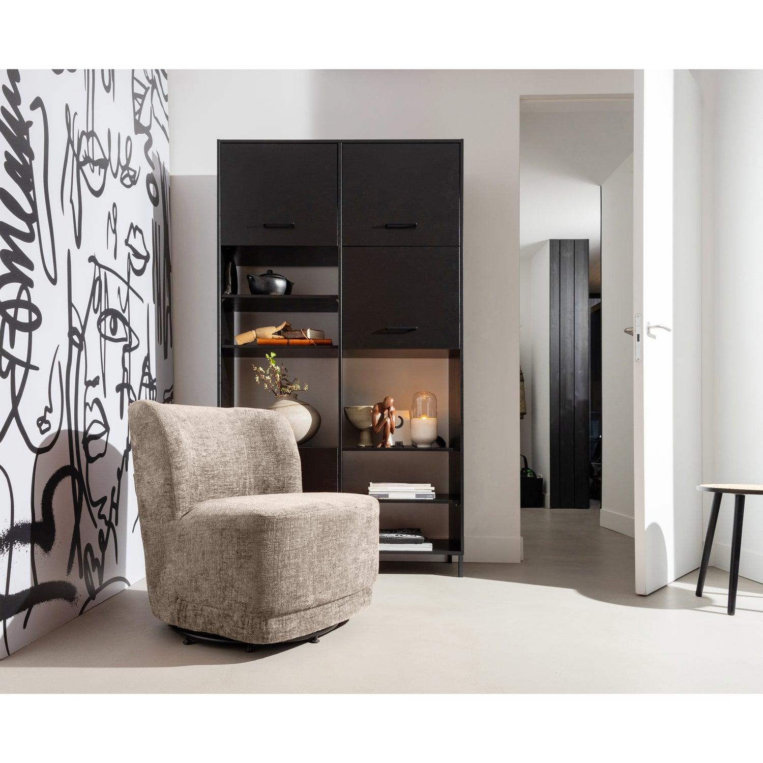 ATTY SWIVEL ARMCHAIR SAND - PARIS14A.RO