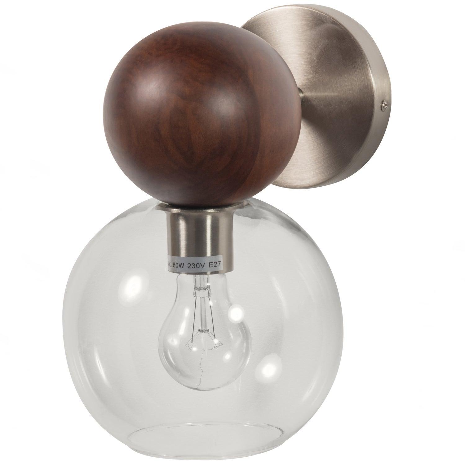 BABBLE WALL LAMP GLASS WALNUT - PARIS14A.RO