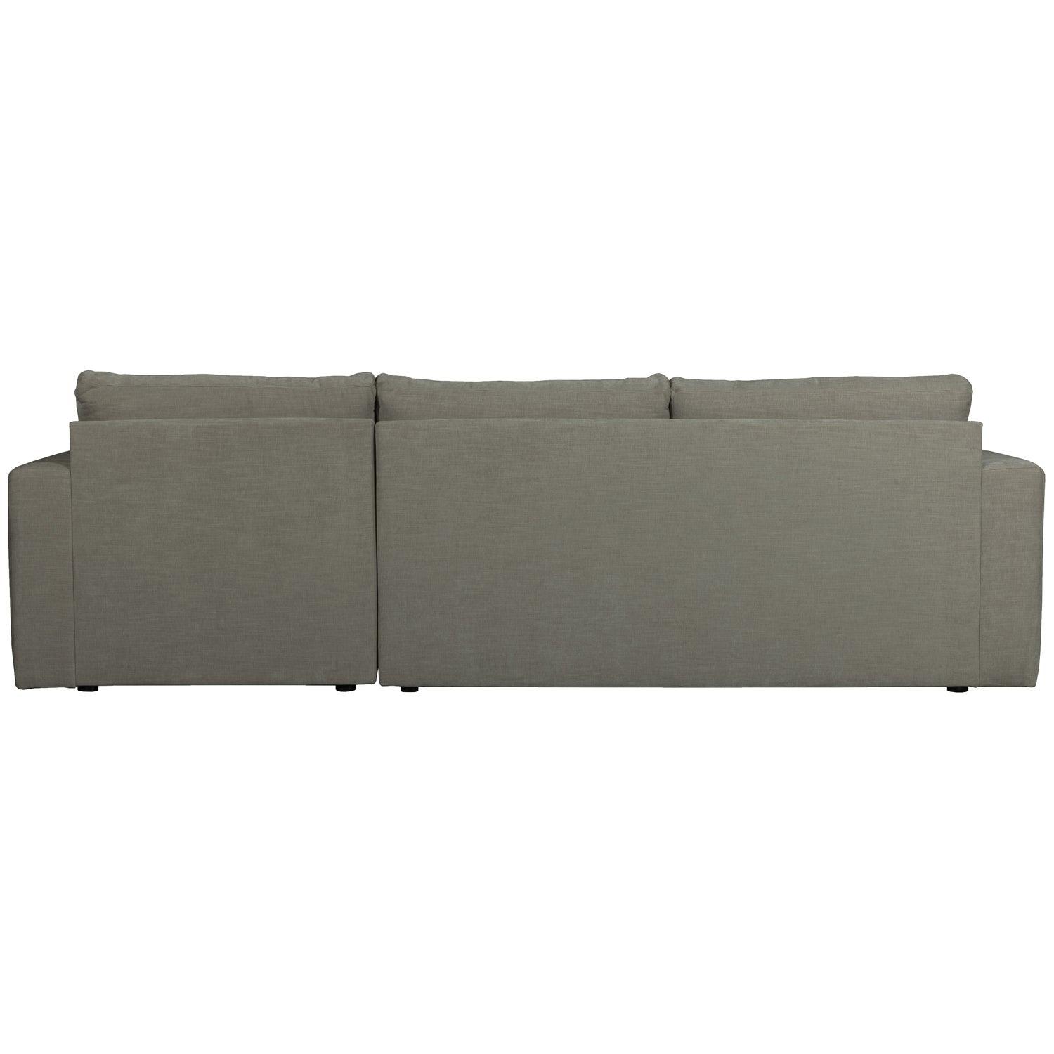 BAR CHAISE LONGUE WOVEN FABRIC RIGHT WARM GREY - PARIS14A.RO