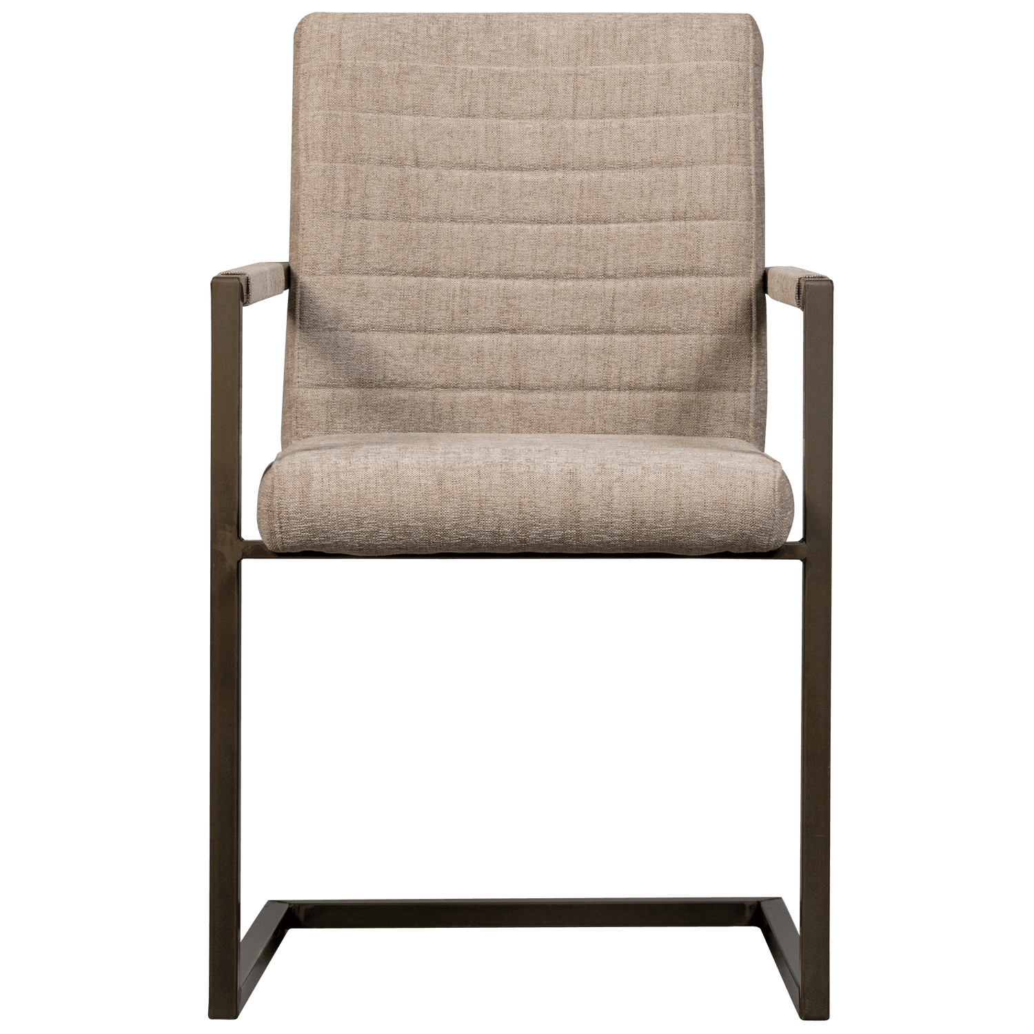 BAS DINING CHAIR WOVEN FABRIC SAND MELANGE - PARIS14A.RO