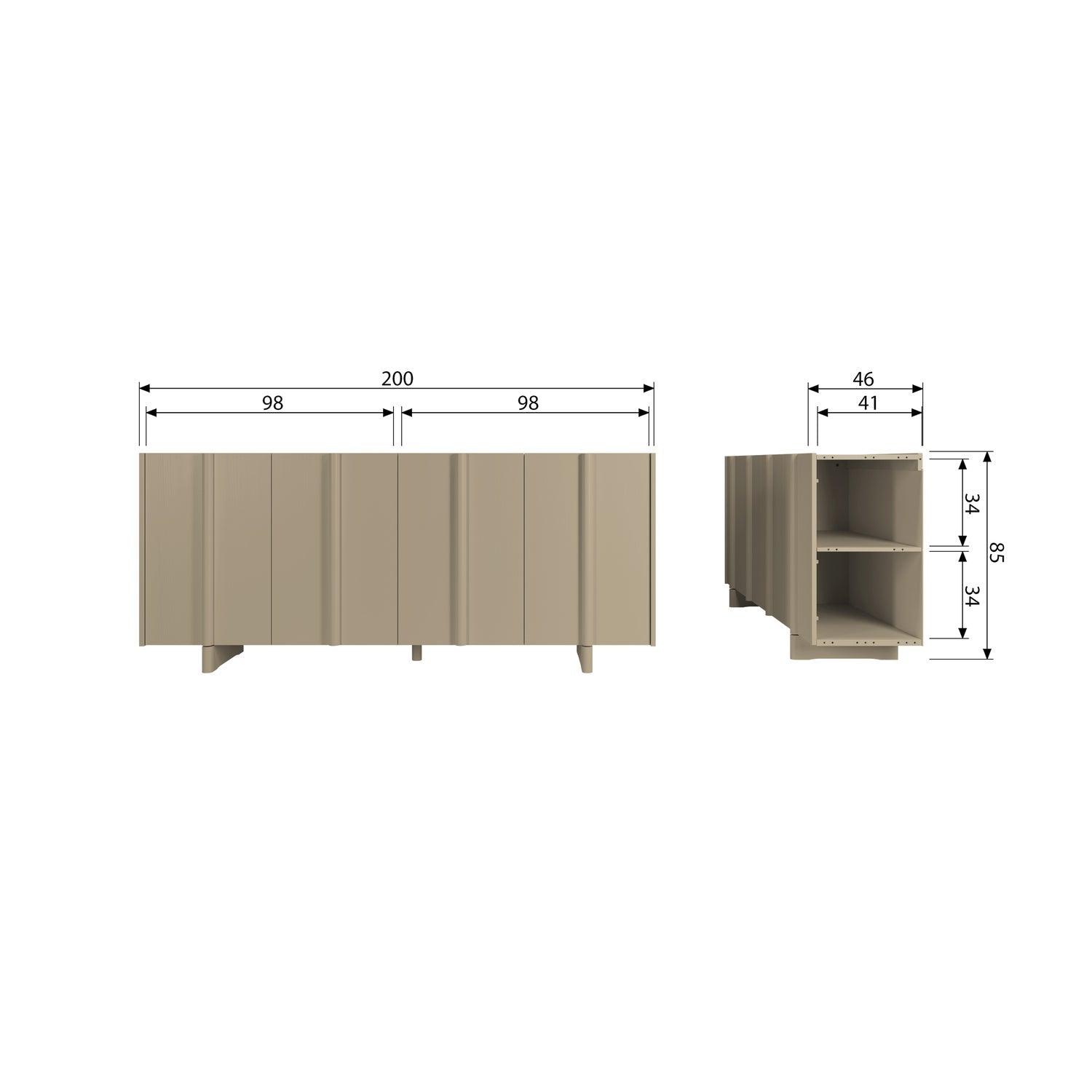 BASU SIDEBOARD PINE MUD [fsc] - PARIS14A.RO