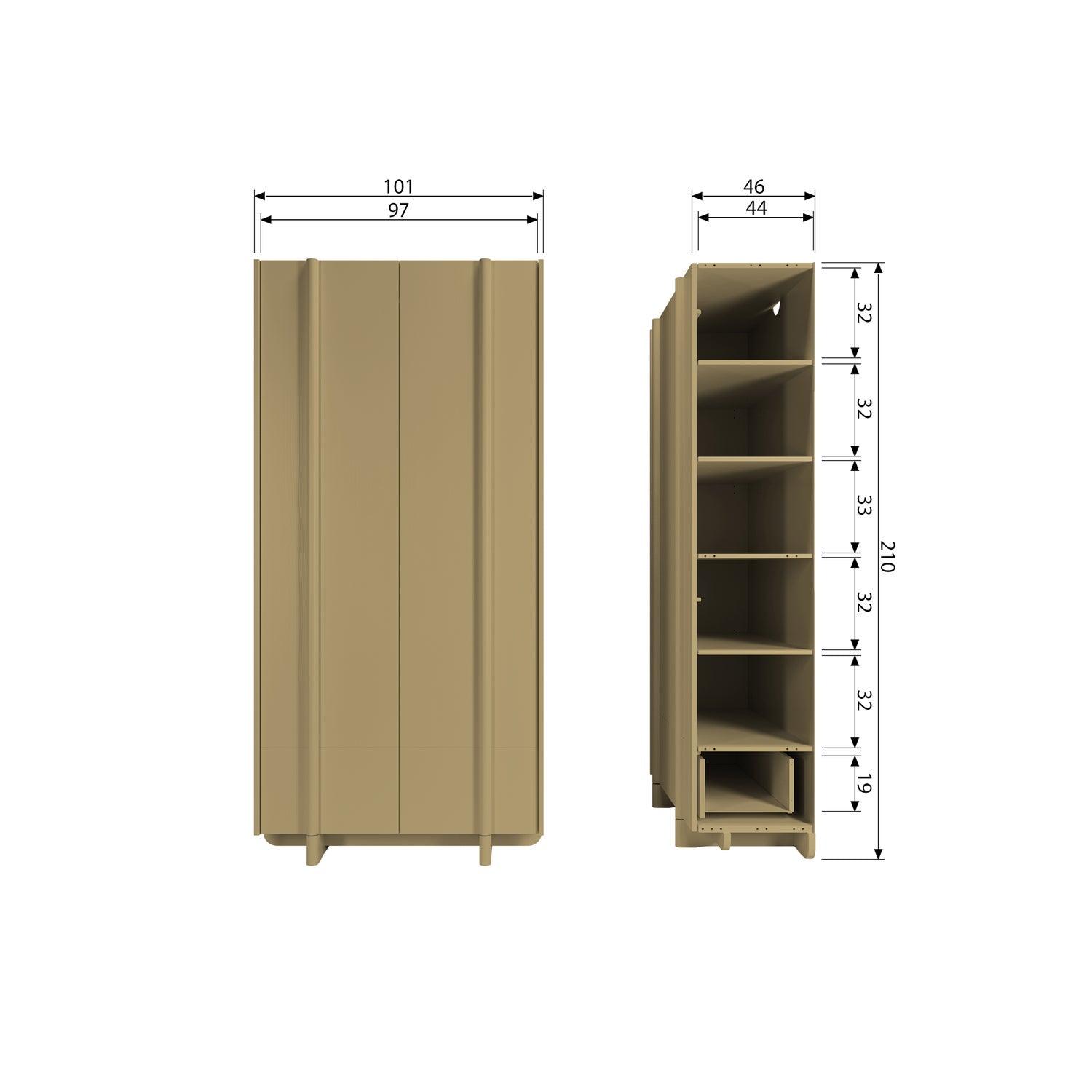 BASU STORAGE CABINET PINE MOSS [fsc] - PARIS14A.RO