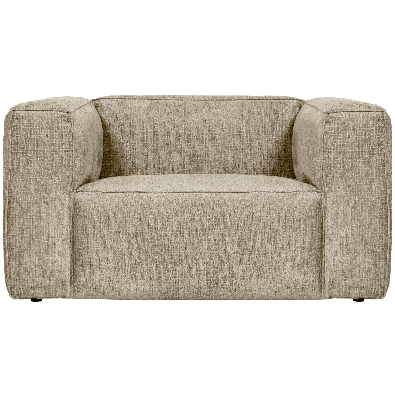 BEAN ARMCHAIR STRUCTURE VELVET BUTTERMILK - PARIS14A.RO