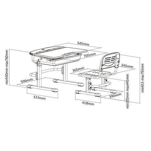 Birou albastru deschis COMFORTLINE - Vipack - PARIS14A.RO