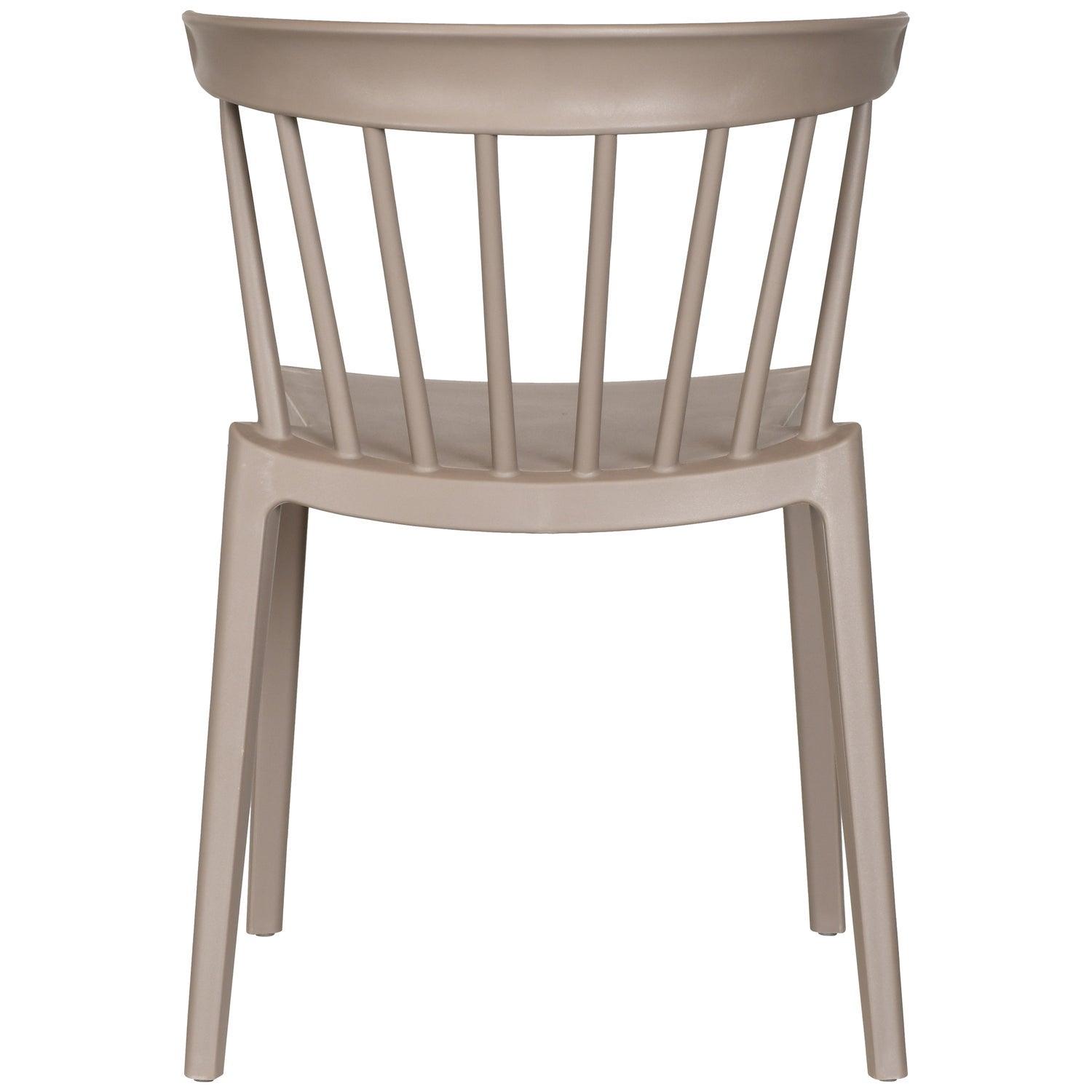 BLISS GARDEN CHAIR WITH BARS PLASTIC TAUPE - PARIS14A.RO