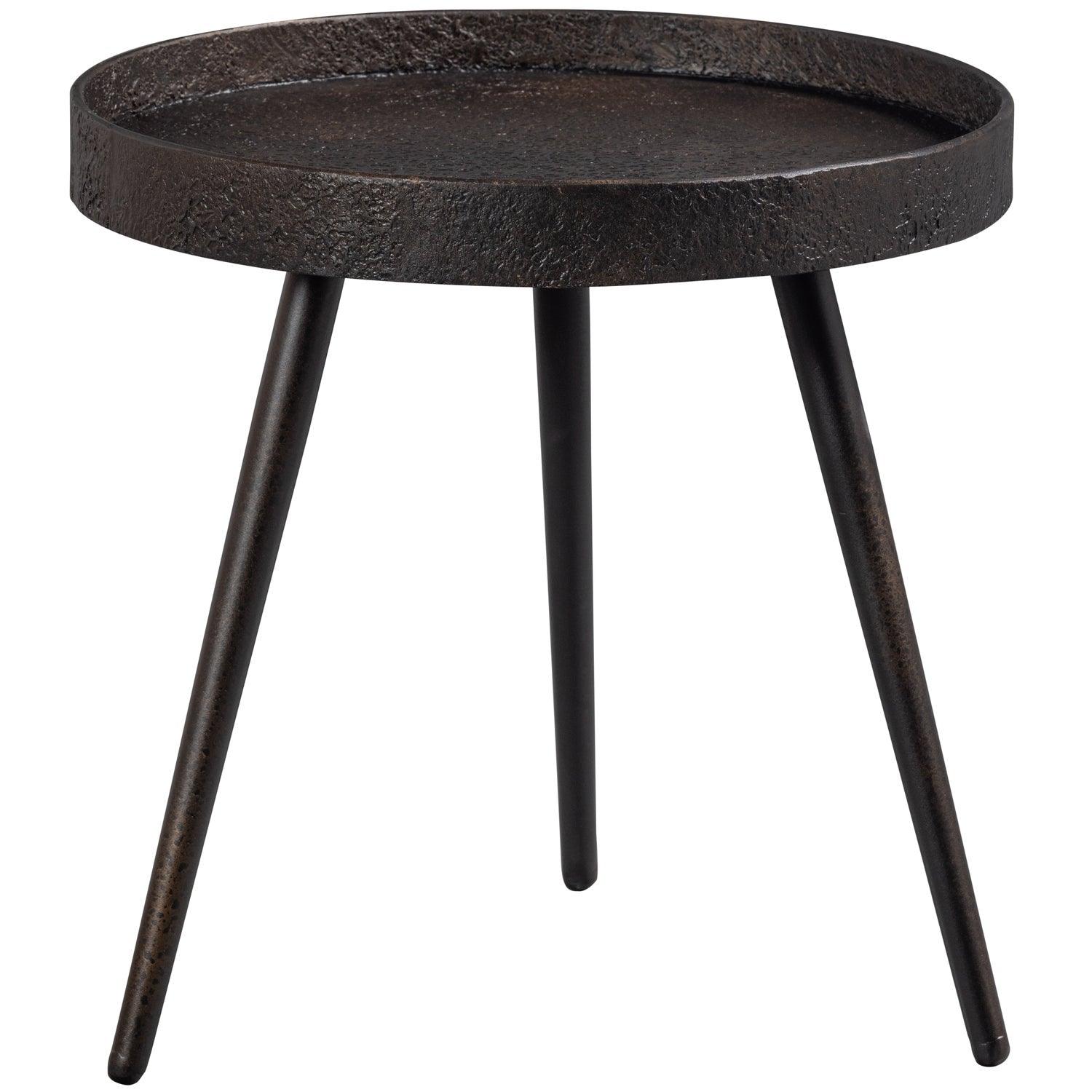 BOUNDS SIDE TABLE M WOOD/METAL ANTIQUE GOLD 41xØ41 - PARIS14A.RO