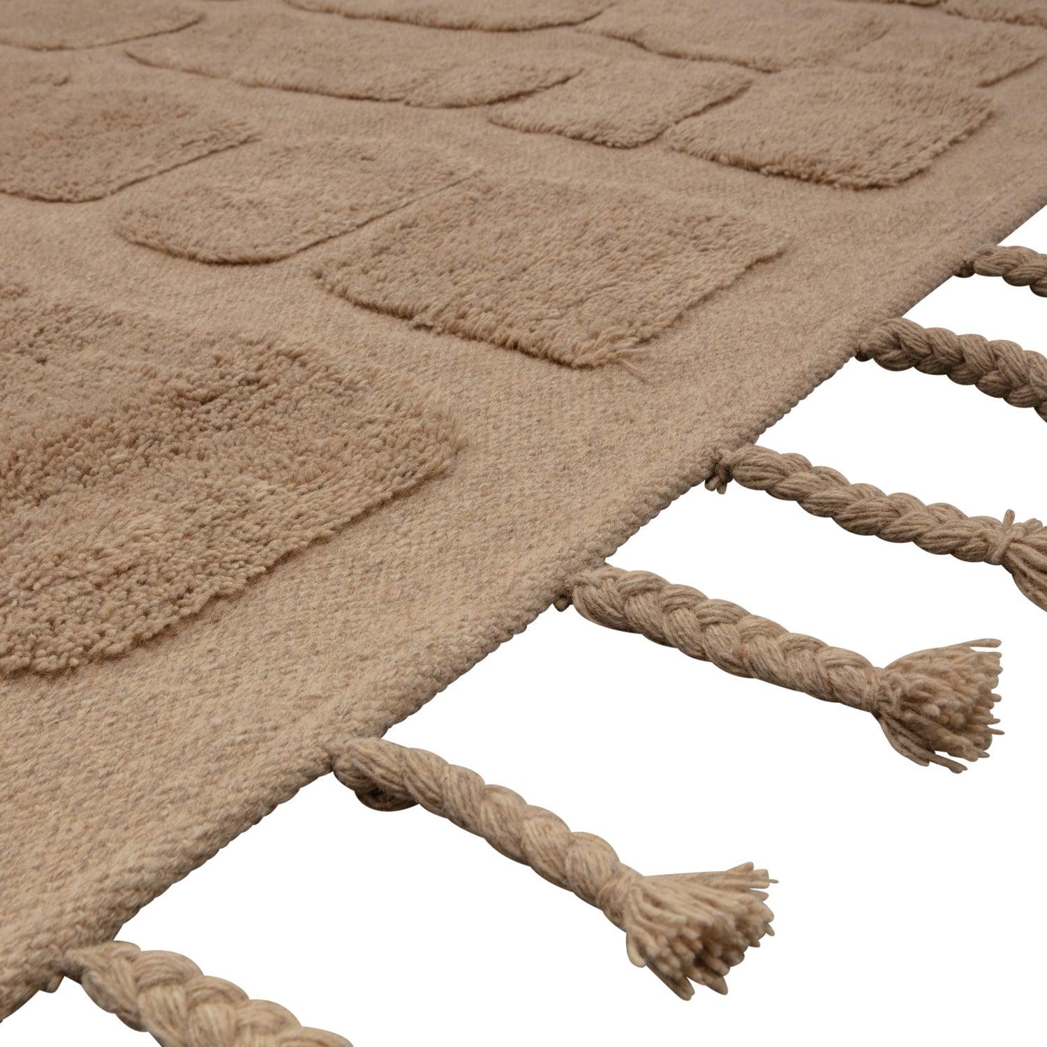 BRICKS RUG WITH STONE DESSIN BEIGE 170x240CM - PARIS14A.RO