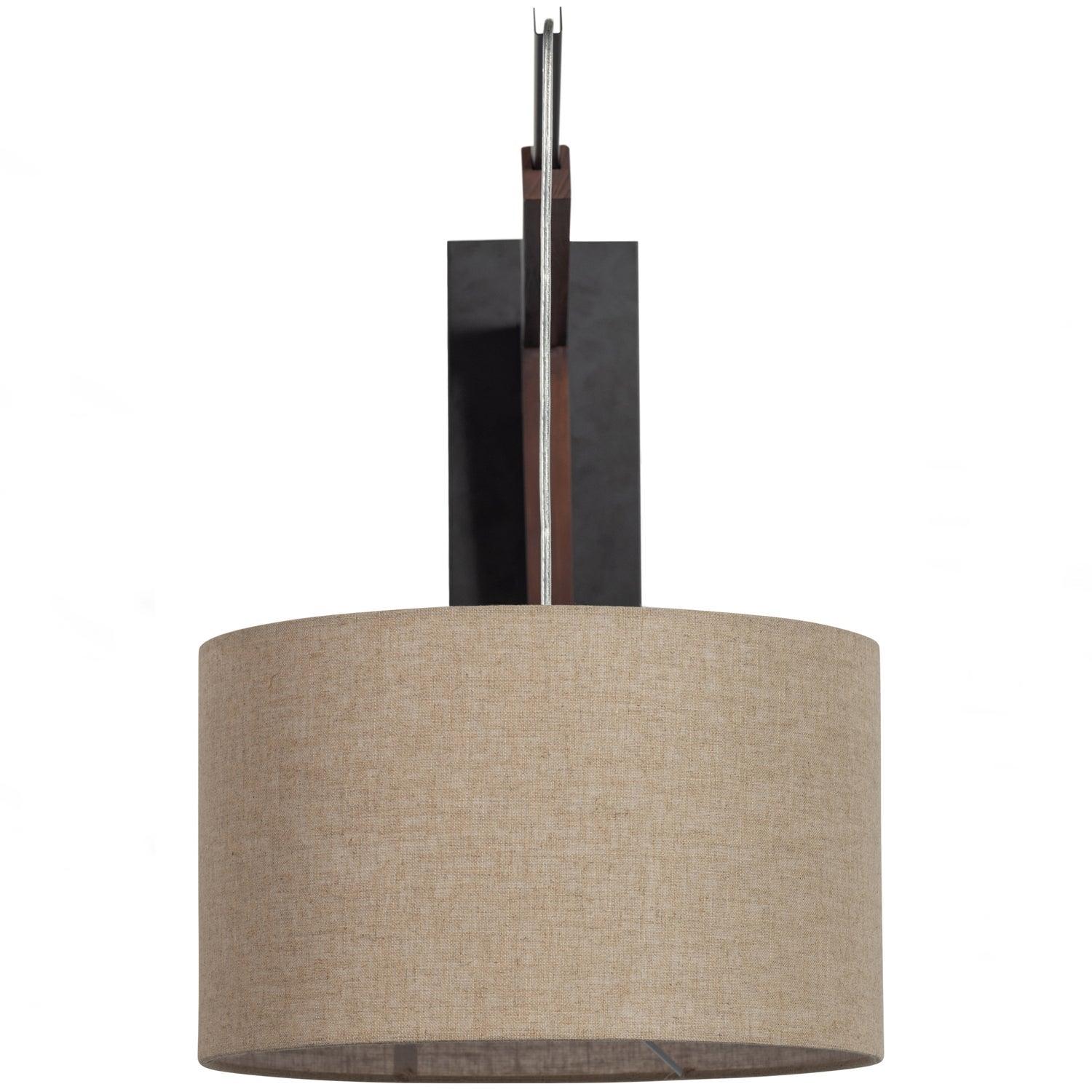 BRIM WALL LAMP WITH SHADE WOOD/RATTAN NATURAL - PARIS14A.RO