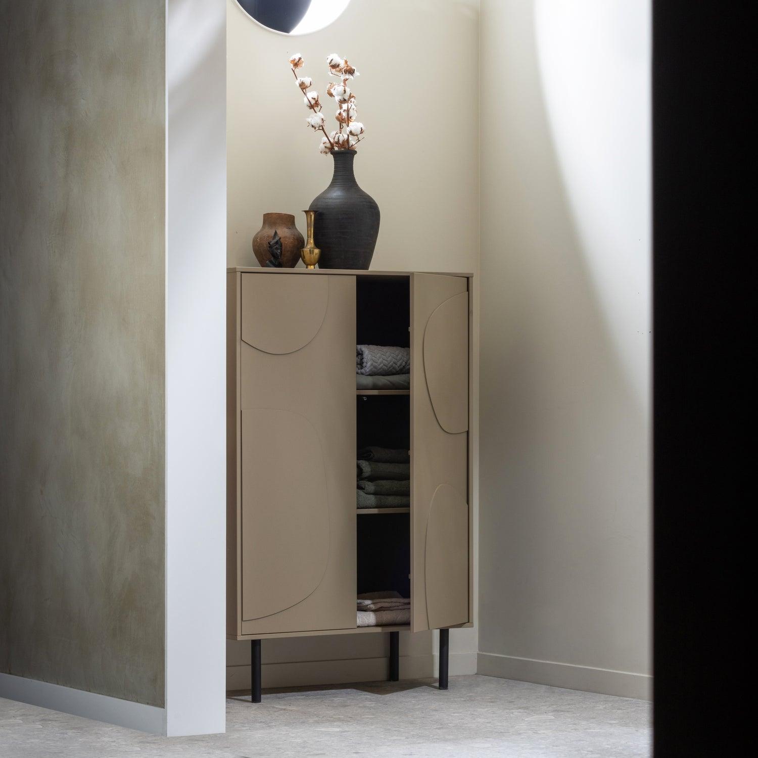 CADIZ STORAGE CABINET PINE MUD [fsc] - PARIS14A.RO