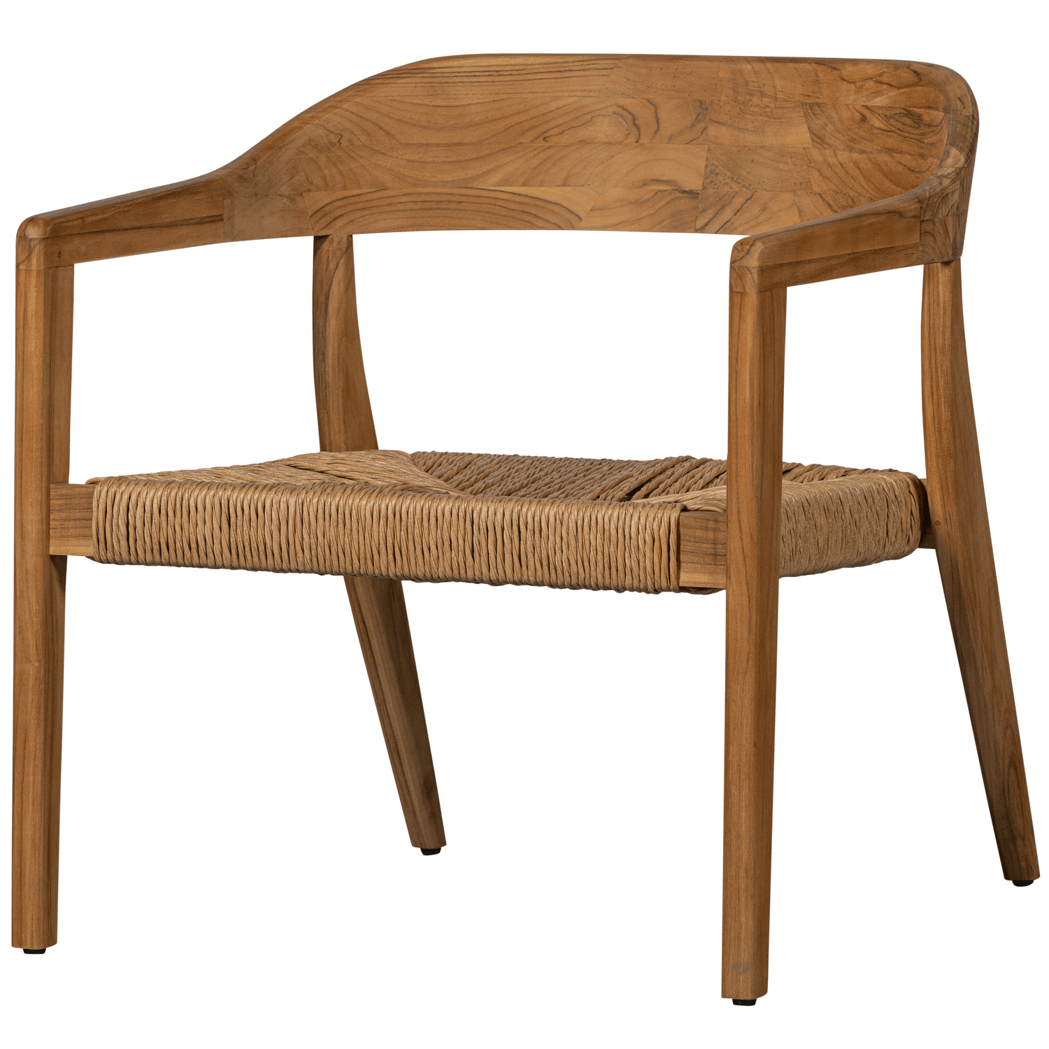 CHENA GARDEN ARMCHAIR WITH ROUND BACK WICKER/TEAK NATURAL - PARIS14A.RO