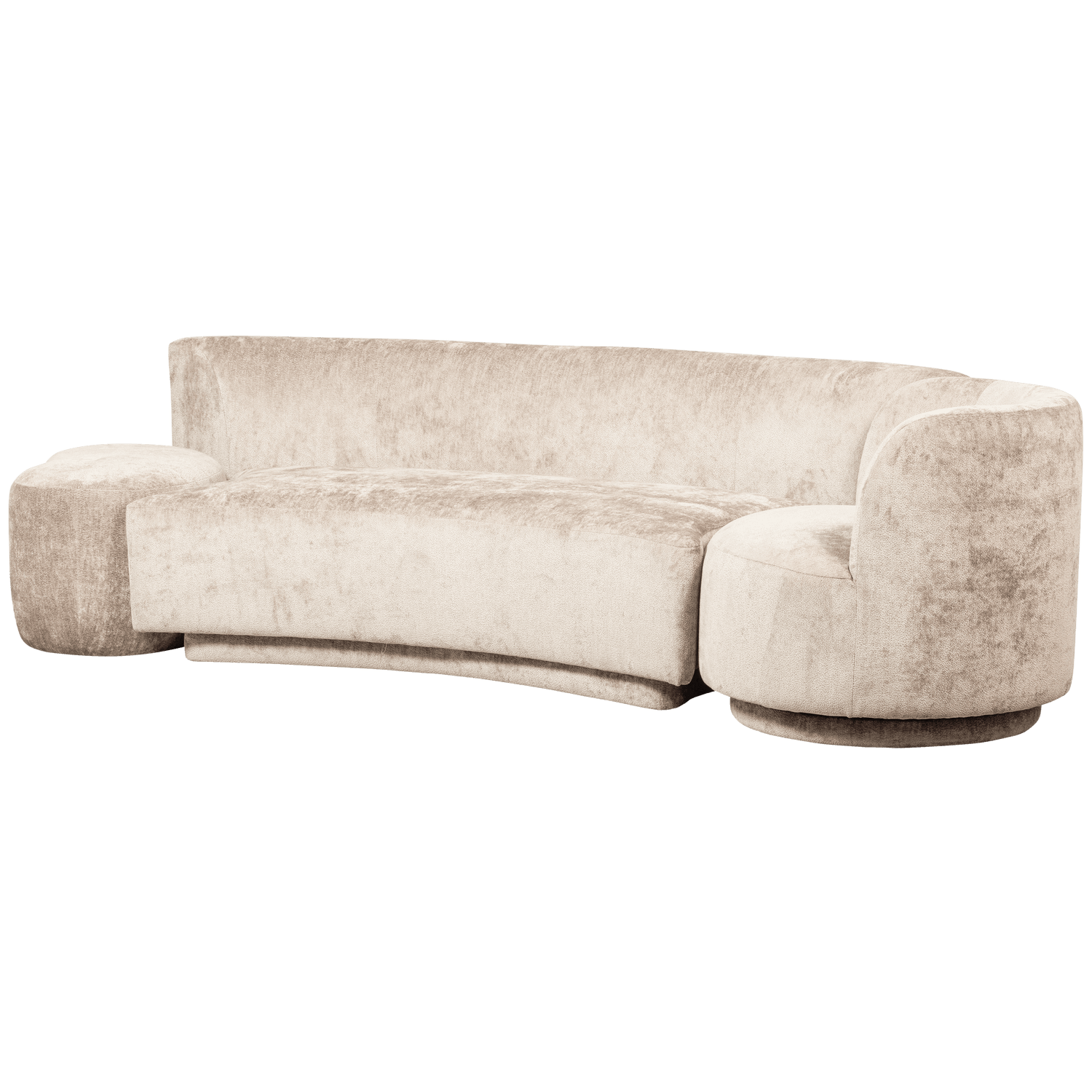 COMBI-POPULAR: SOFA + ARMCHAIR + POUF NATURAL - PARIS14A.RO