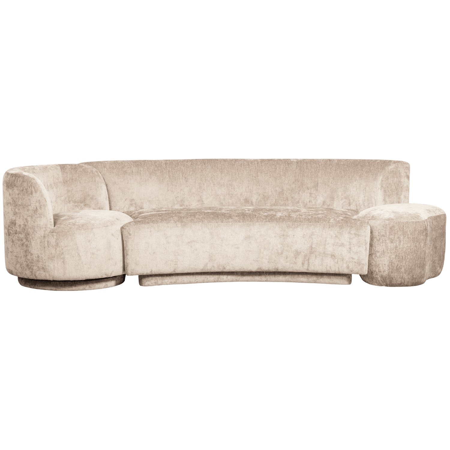 COMBI-POPULAR: SOFA + ARMCHAIR + POUF NATURAL - PARIS14A.RO