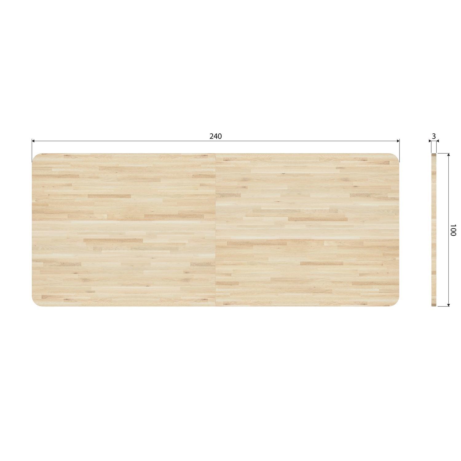 COMBI-TABLO: XL TABLE TOP OAK 240X100 & DRENTHE LEG [fsc] - PARIS14A.RO