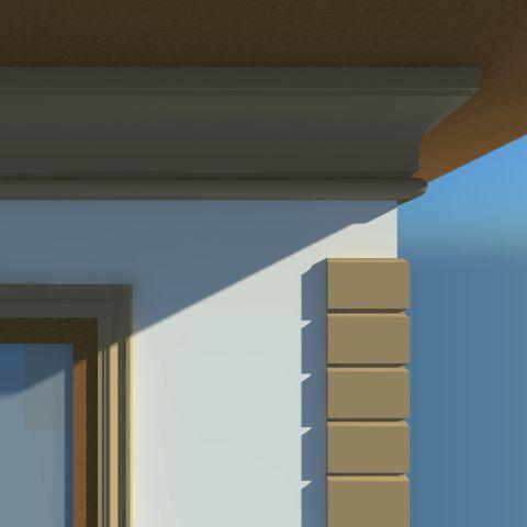CORNISA DECORATIVA EXTERIOR NC108 400X203X2000 - PARIS14A.RO