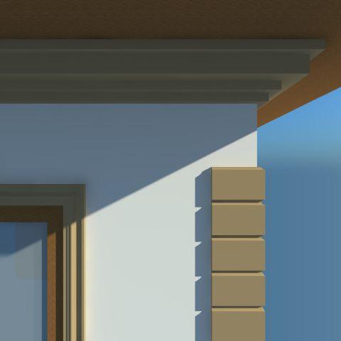 CORNISA DECORATIVA EXTERIOR NC153 250X250X2000 - PARIS14A.RO