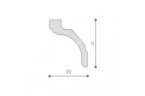 CORNISA DECORATIVA POLIURETAN Z20 87X87X2000 - PARIS14A.RO