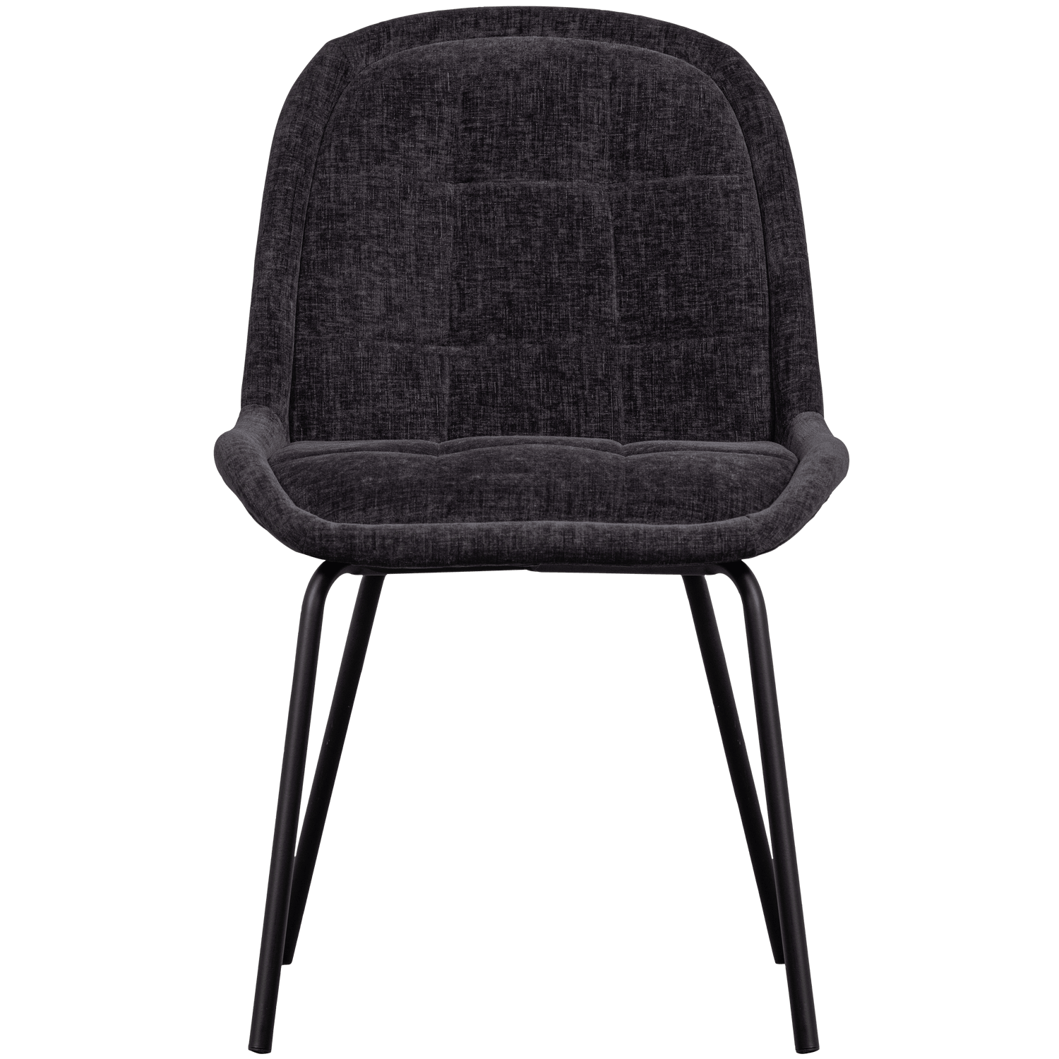 CRATE DINING CHAIR GLOSSY VELVET DARK GREY - PARIS14A.RO