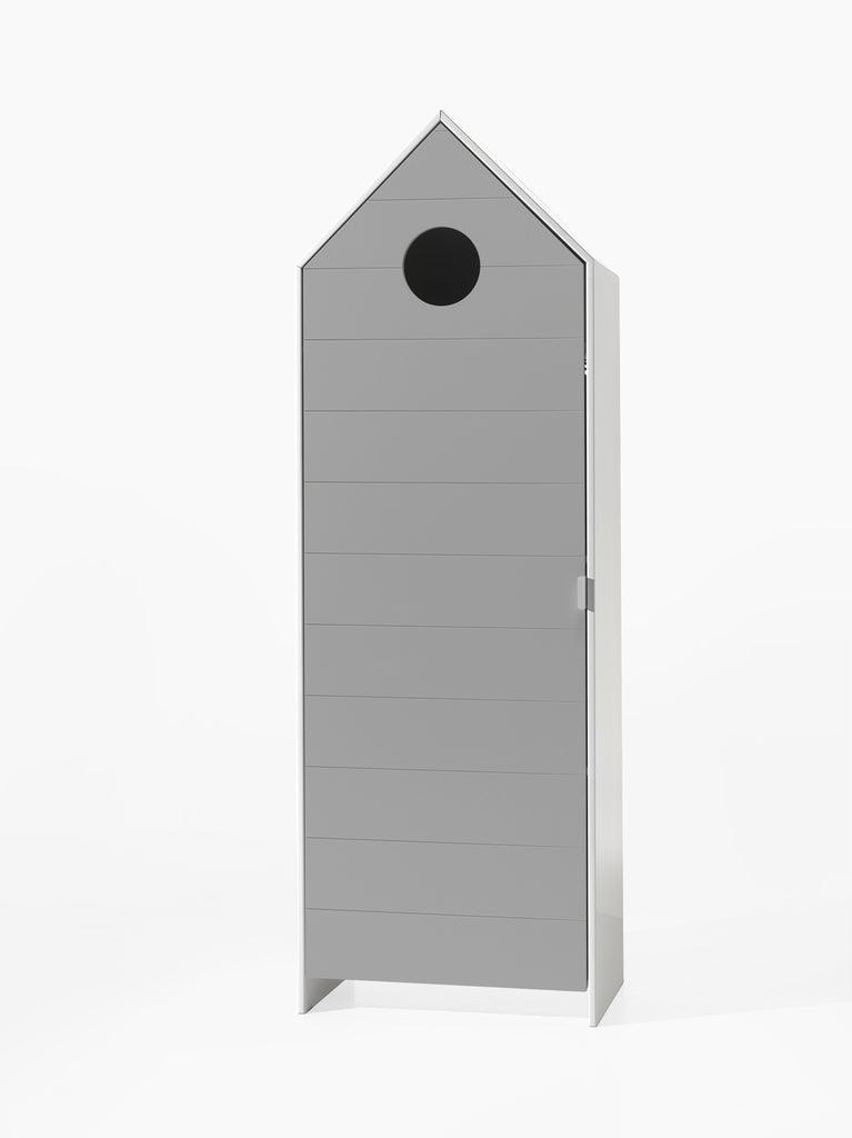 Deze CASAMI combinatie bestaat uit 3 kasten: 2 kastjes met grijze en mint groene deur en 1 open kast. - PARIS14A.RO