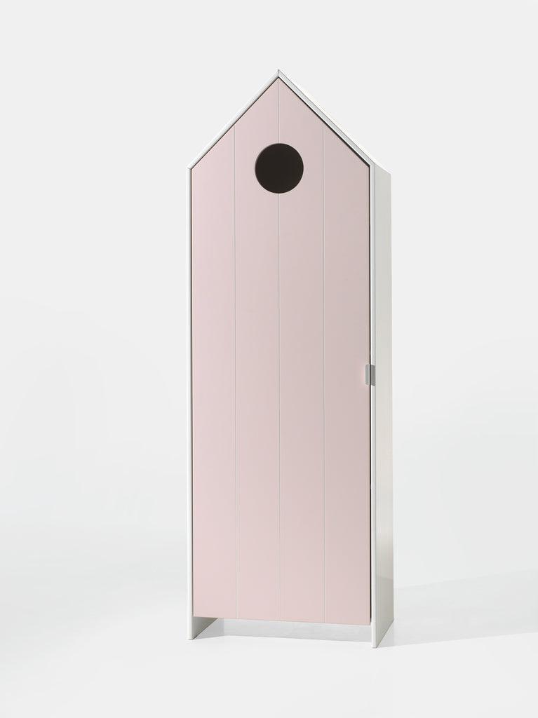 Deze CASAMI combinatie bestaat uit 3 kasten: 2 kastjes met grijze en roze deur en 1 open kast. - PARIS14A.RO