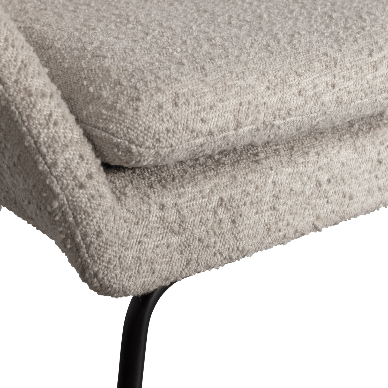 DITTE ARMCHAIR BOUCLÉ GREIGE - PARIS14A.RO