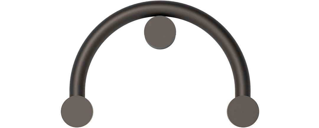 Robin aplică Rigoberta Indirect Curved fier, acrilic Negru mat 12.4W, 1840Lm, 3000K, 52x12x34 cm