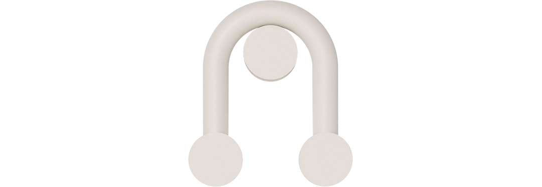 Robin aplică Rigoberta Indirect Super Curved fier, acrilic Alb mat 12.4W, 1840Lm, 3000K, 24x9x27 cm