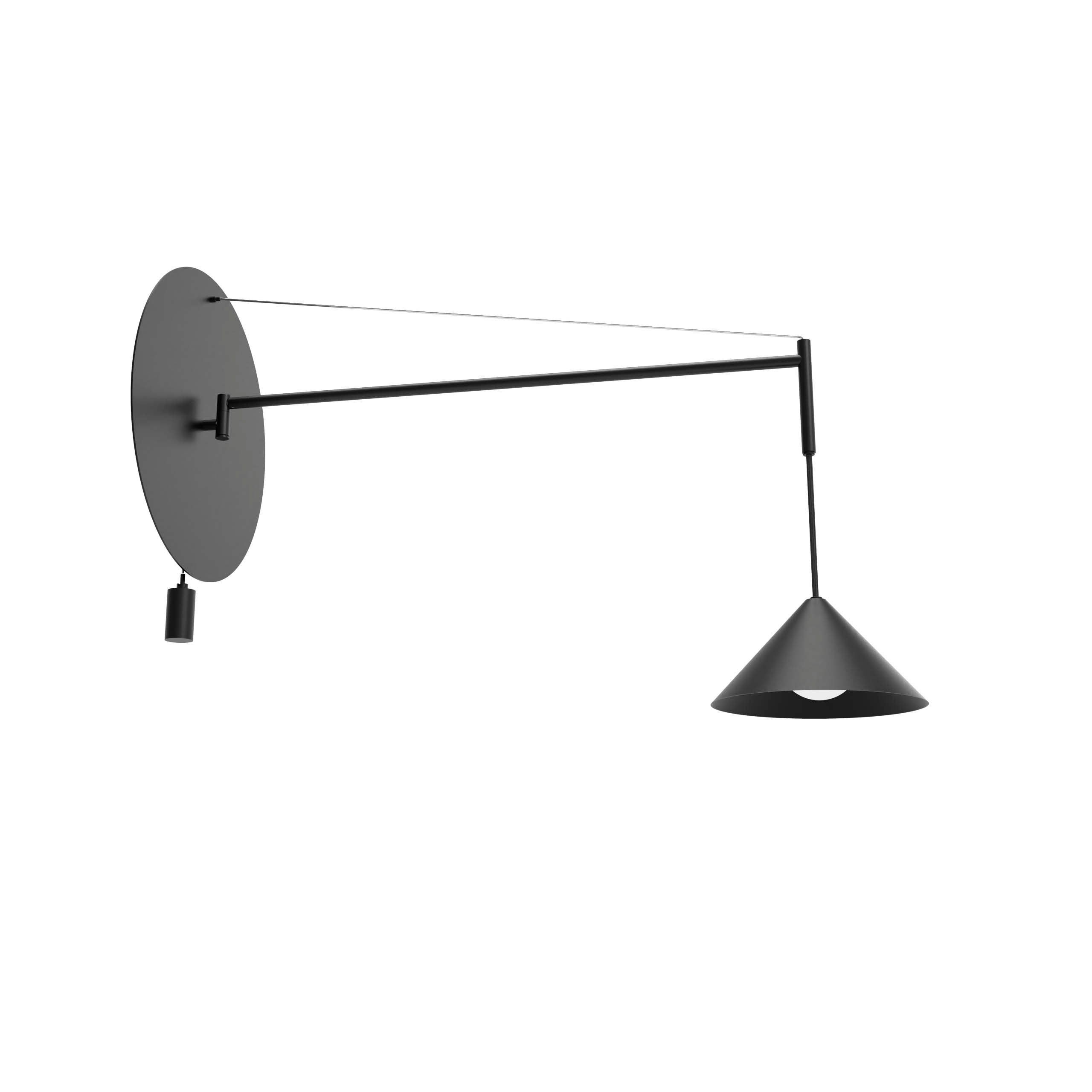 Robin aplică Roma 60 fier, aluminiu, sticlă Negru mat G9, 35x70x45 cm
