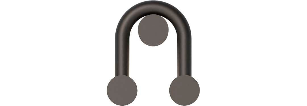Robin aplică Rigoberta Indirect Super Curved fier, acrilic Negru mat 12.4W, 1840Lm, 3000K, 24x9x27 cm