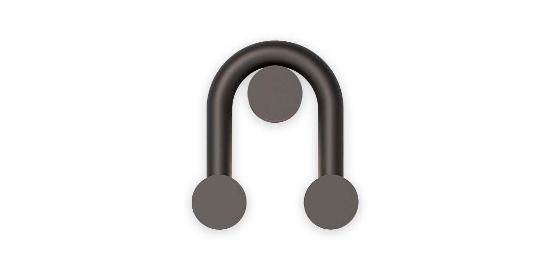 Robin aplică Rigoberta Indirect 27k Super Curved fier, acrilic Negru mat 12.4W, 1840Lm, 2700K, 24x9x27 cm
