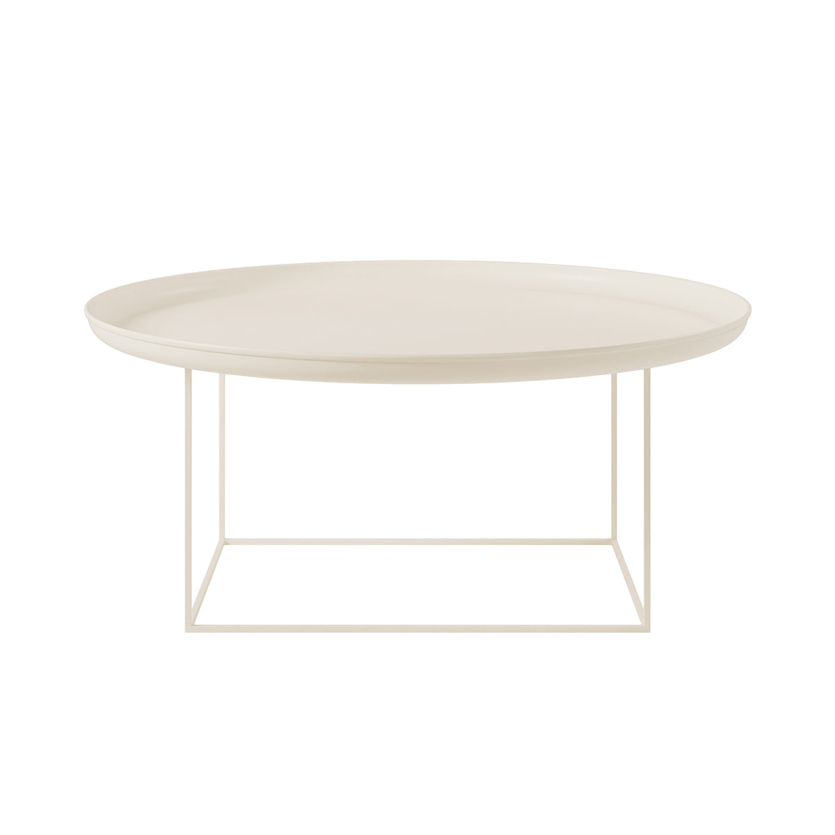 NORR11 masuta cafea Duke Large | fier | Alb antic | Ø90xh39 cm