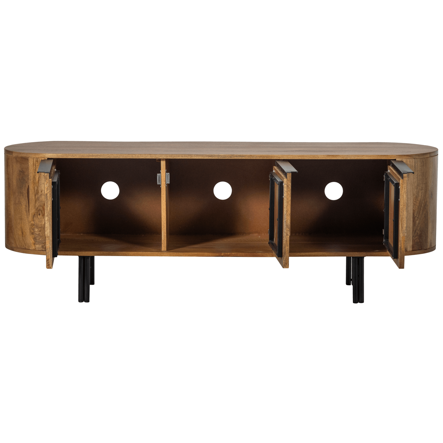 EFFORTLESS TV UNIT MANGO WOOD NATURAL - PARIS14A.RO
