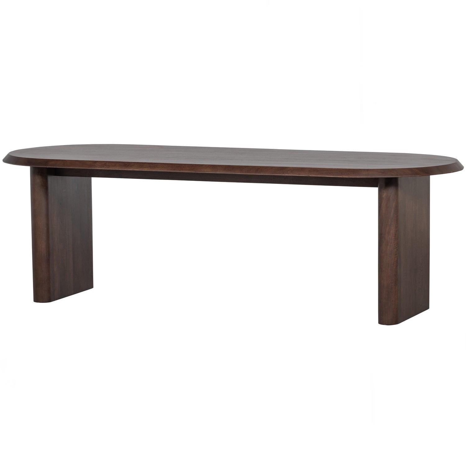 ELLIPS DINING TABLE MANGO WOOD WALNUT - PARIS14A.RO