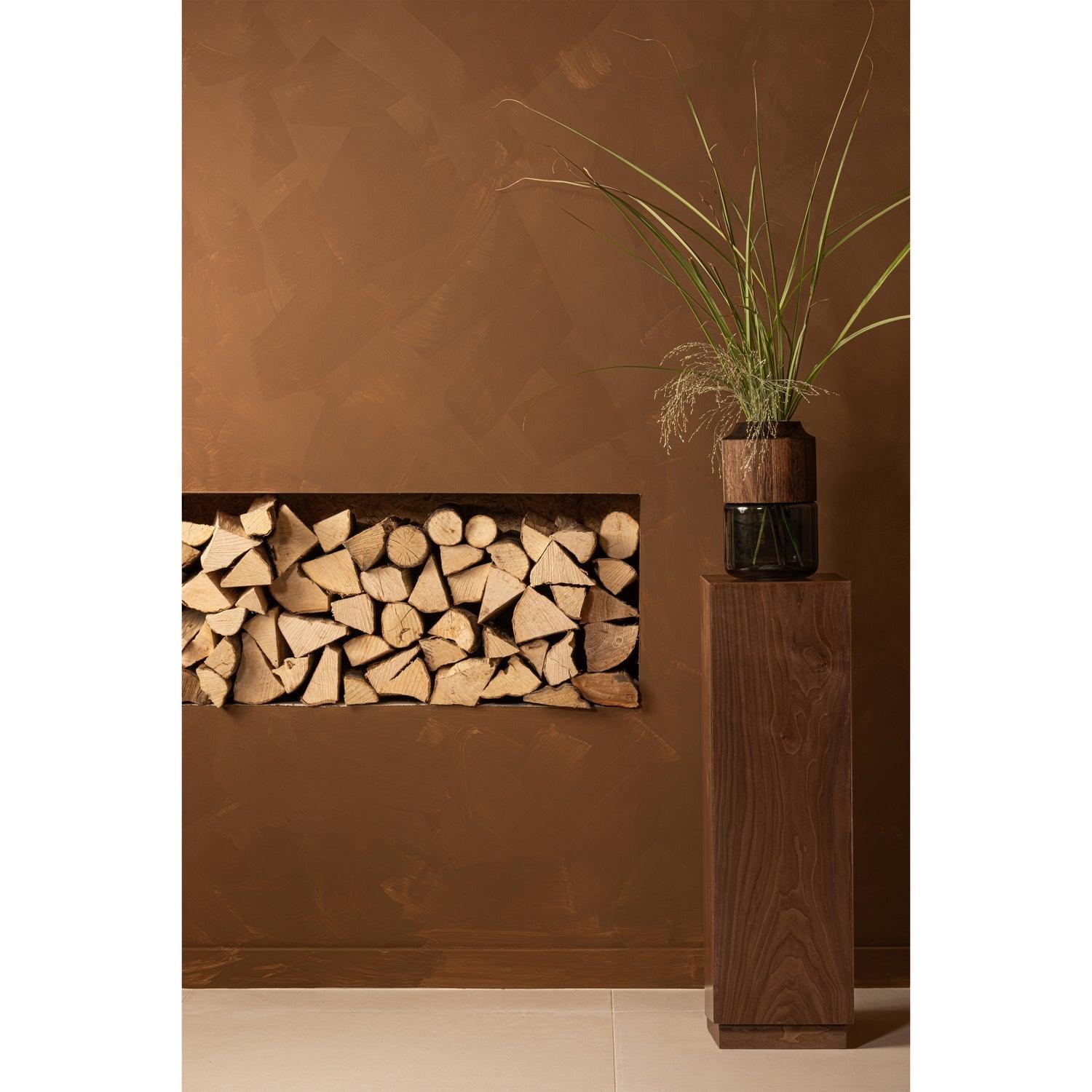 ENID PLANT STAND WOOD WALNUT - PARIS14A.RO