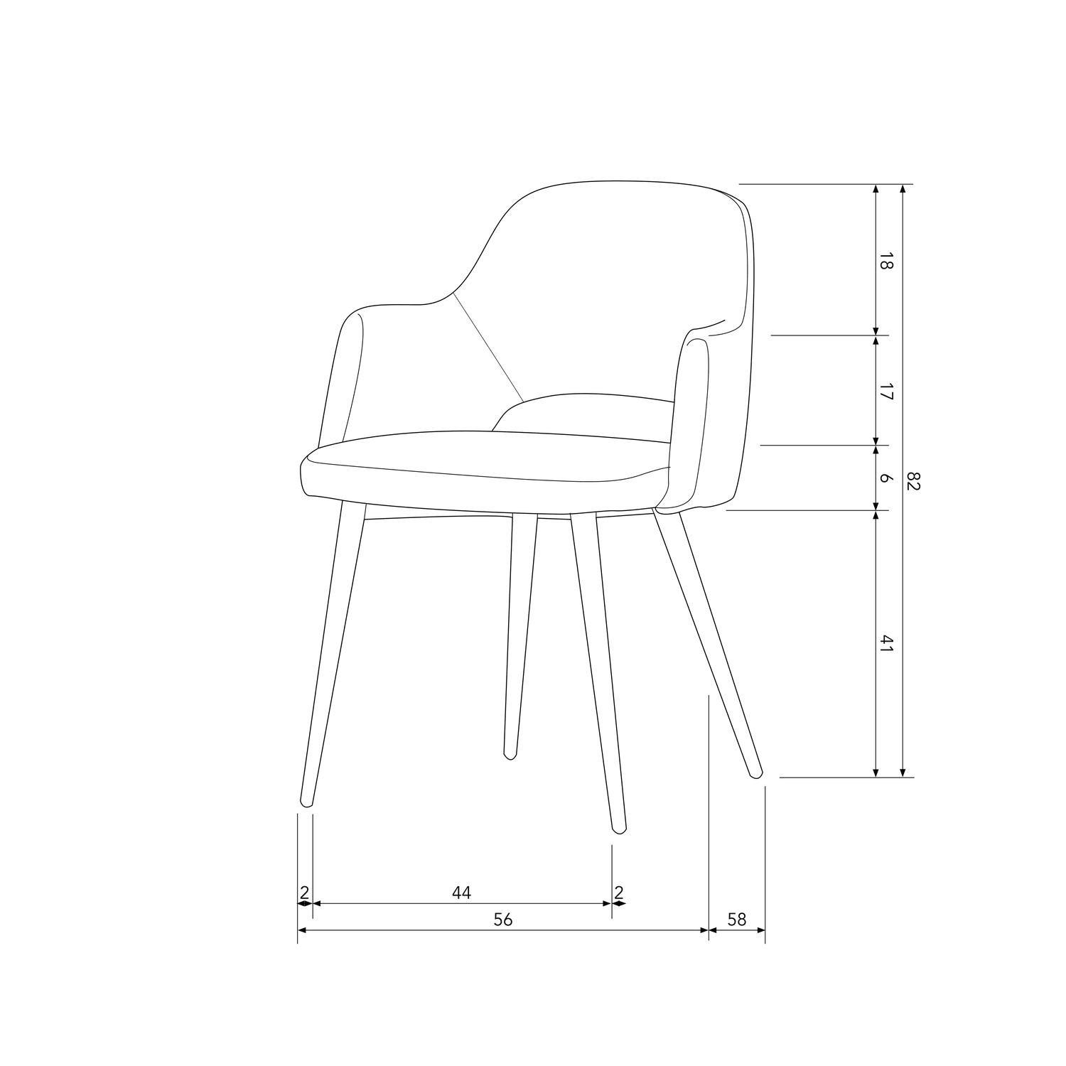 FERDY DINING CHAIR WITH ROUGH RIB PEARL - PARIS14A.RO