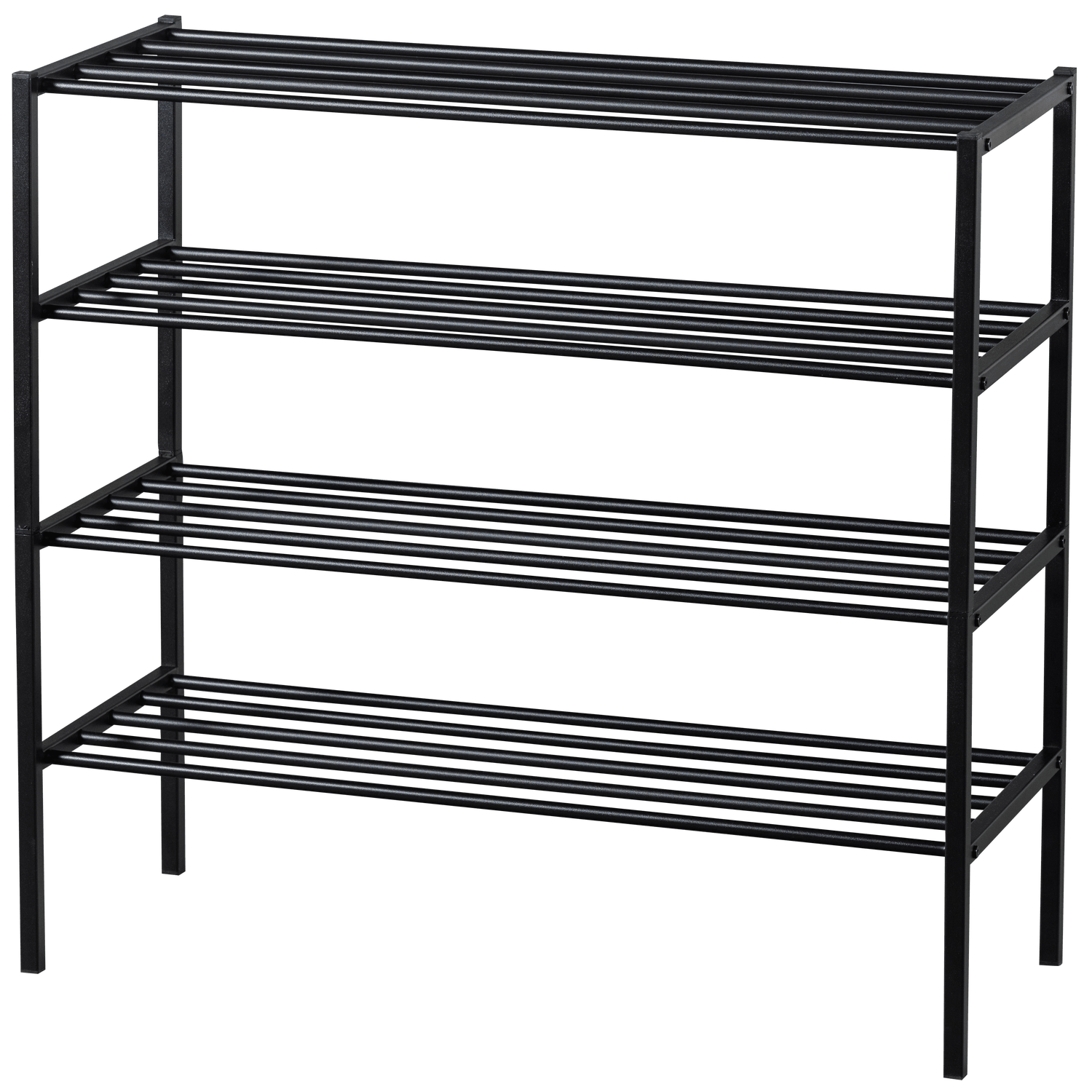 FERRO SHOE RACK STACK OF 2 METAL BLACK - PARIS14A.RO
