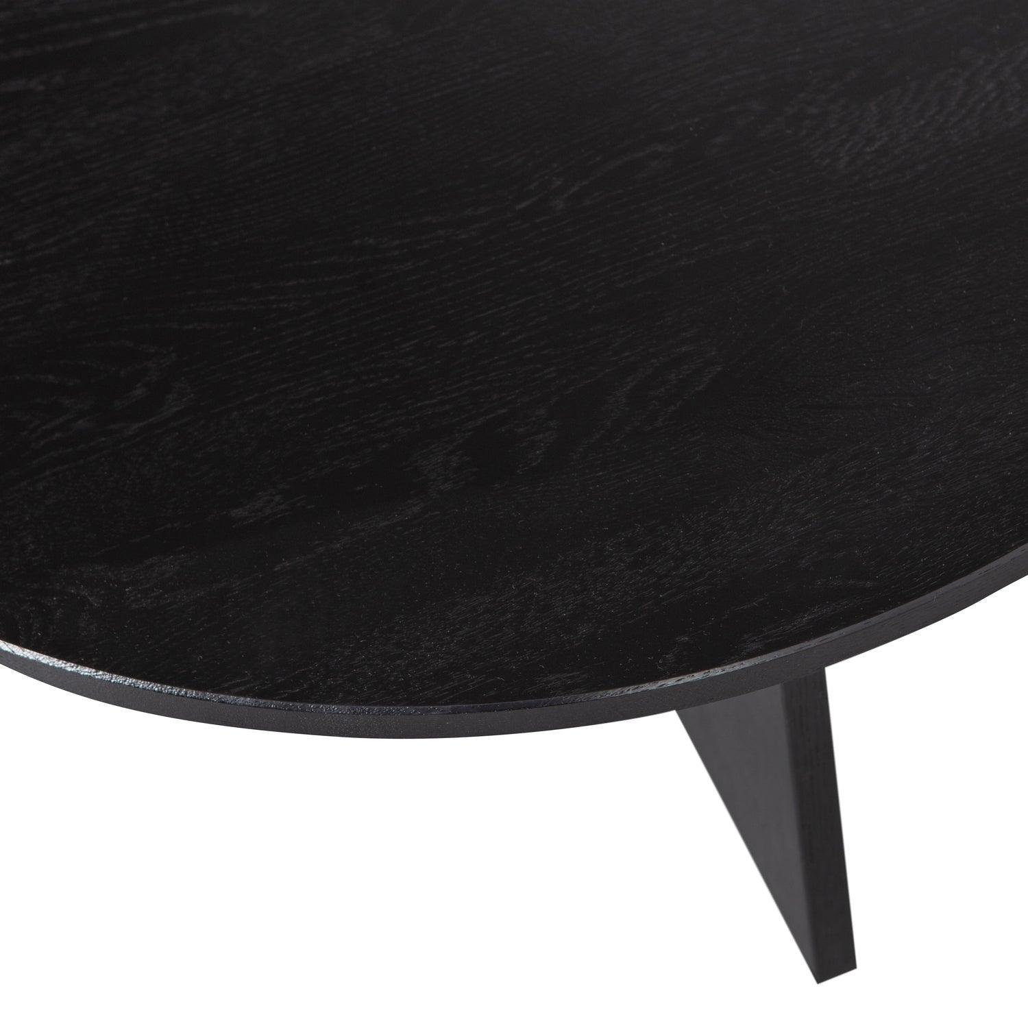 FRIES COFFEE TABLE OAK BLACKNIGHT O90CM [fsc] - PARIS14A.RO