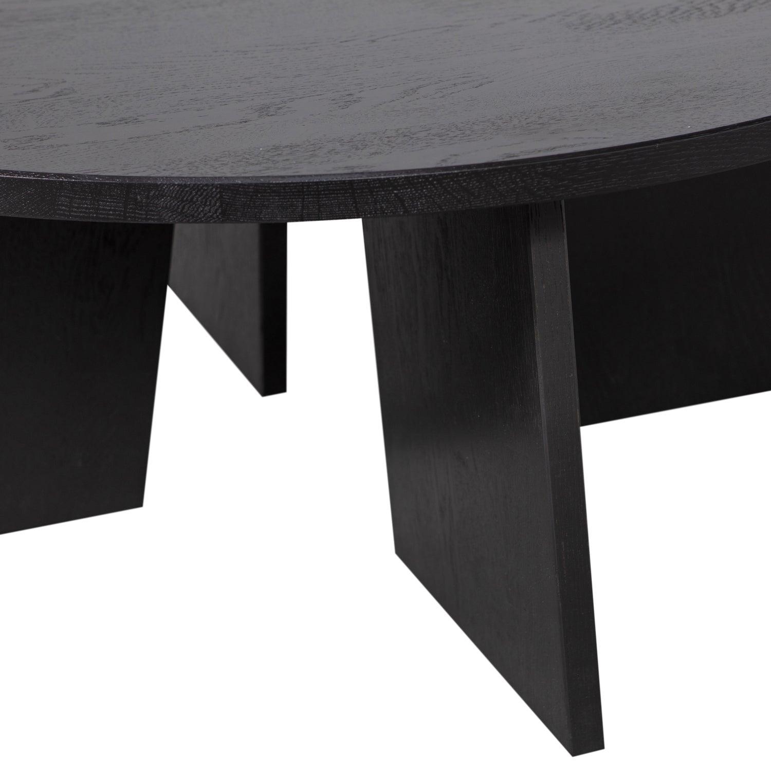 FRIES COFFEE TABLE OAK BLACKNIGHT O90CM [fsc] - PARIS14A.RO