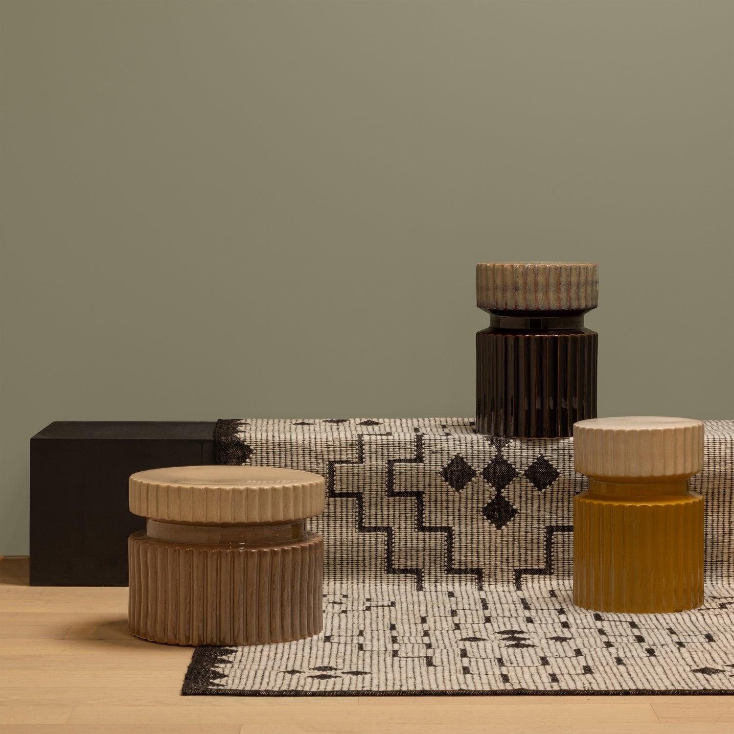 GEER SIDE TABLE CERAMIC SPICES 48xØ35CM - PARIS14A.RO
