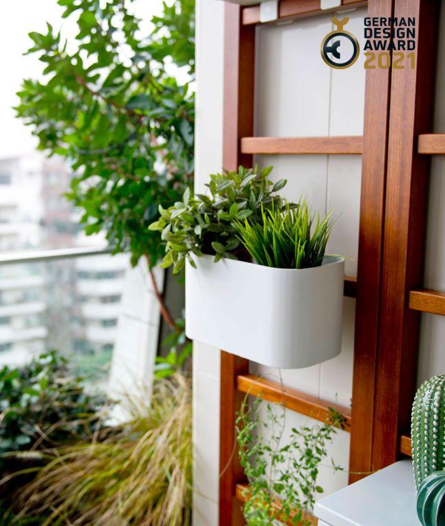 Ghivece Urbn Balcony din aluminiu alb - Unopiù - PARIS14A.RO