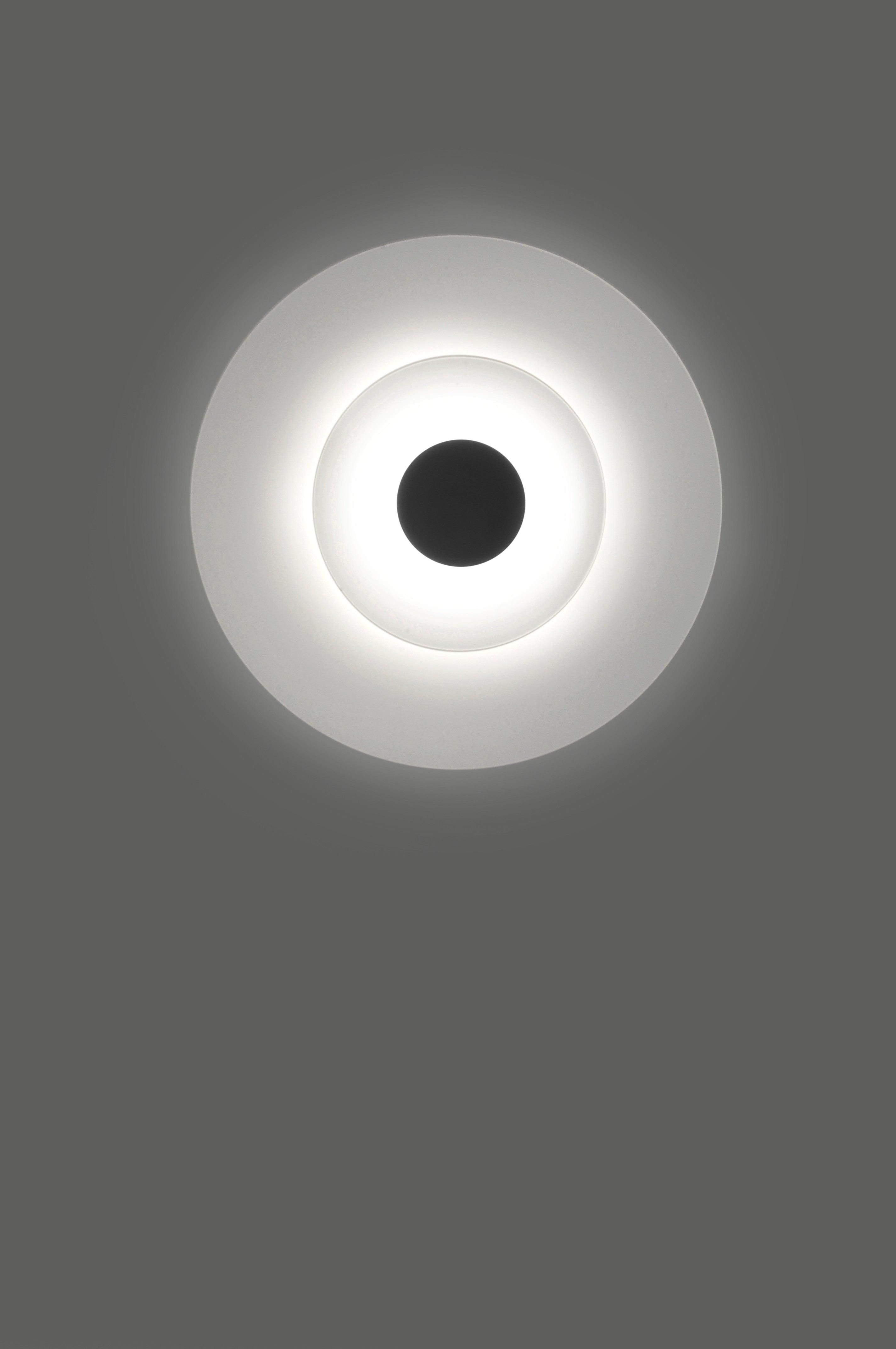 Lampa de perete Halos @ 36 cm Led DOB, negru texturat - PARIS14A.RO