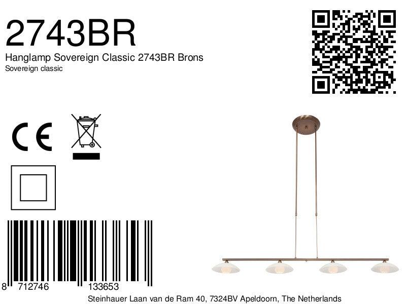 Lustra Sovereign Classic 2743BR Bronz - PARIS14A.RO
