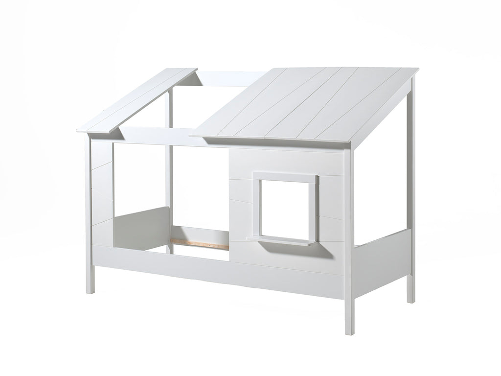 Pat casuta cu acoperis si o fereastra HOUSEBEDS - Vipack