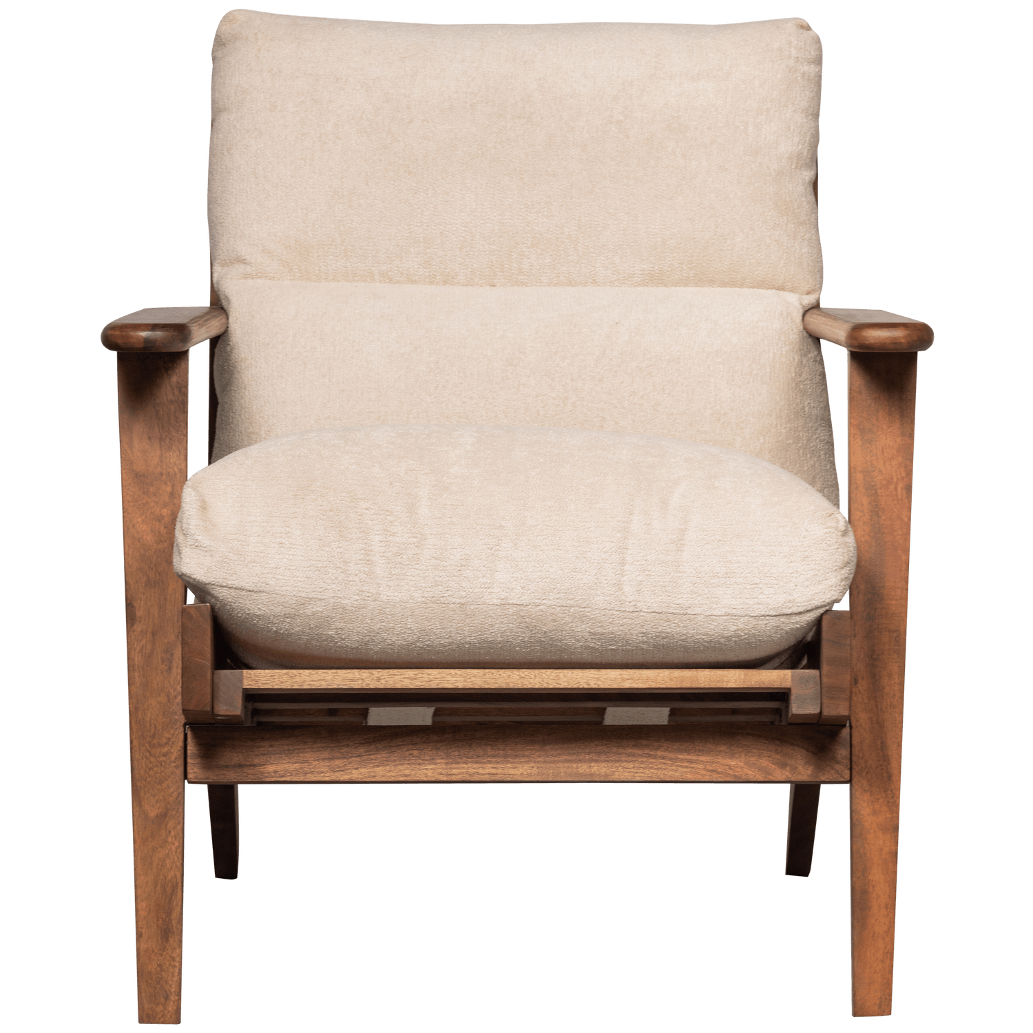 HOUSTON ARMCHAIR BOUCLE/WOOD NATURAL - PARIS14A.RO