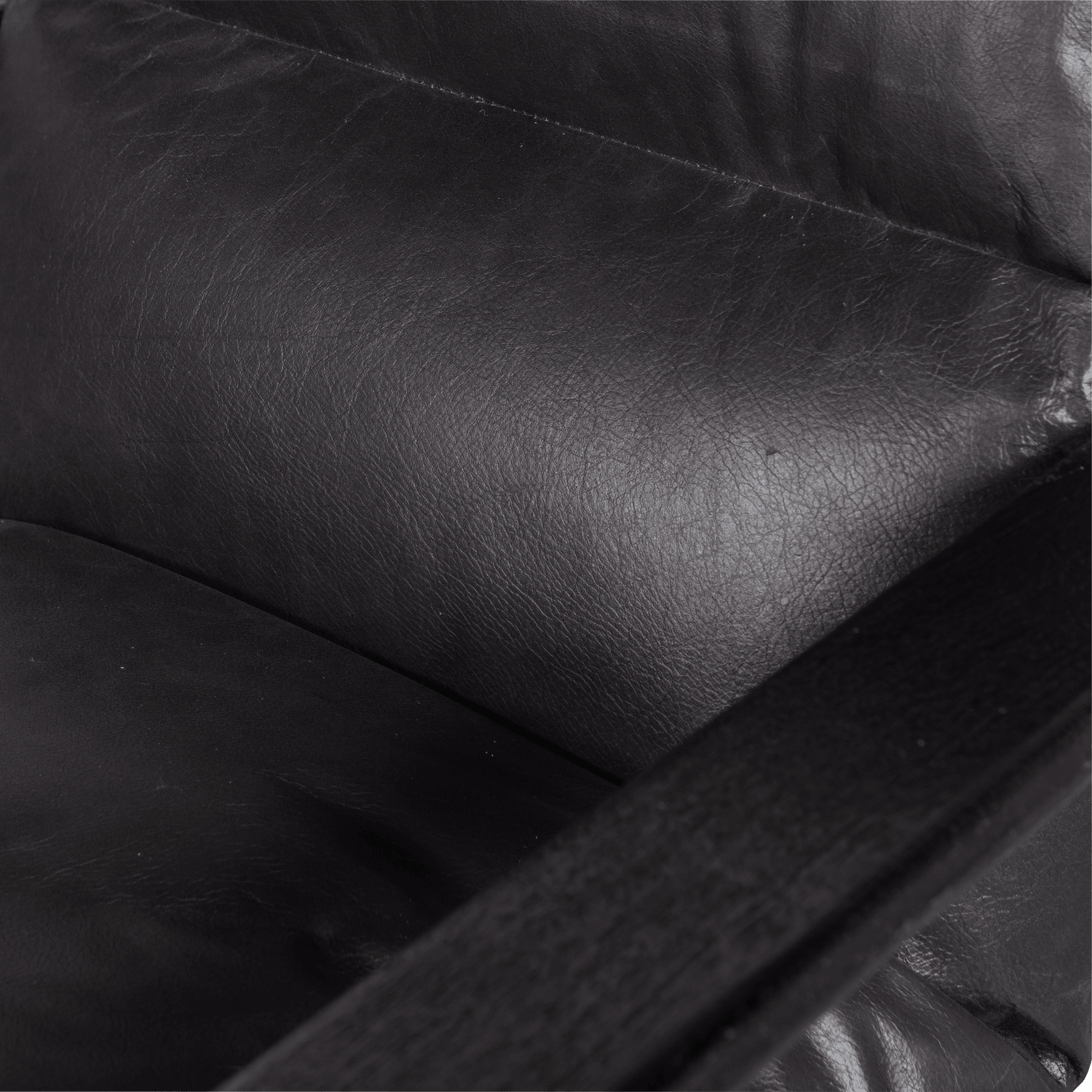 HOUSTON ARMCHAIR REAL LEATHER BLACK - PARIS14A.RO