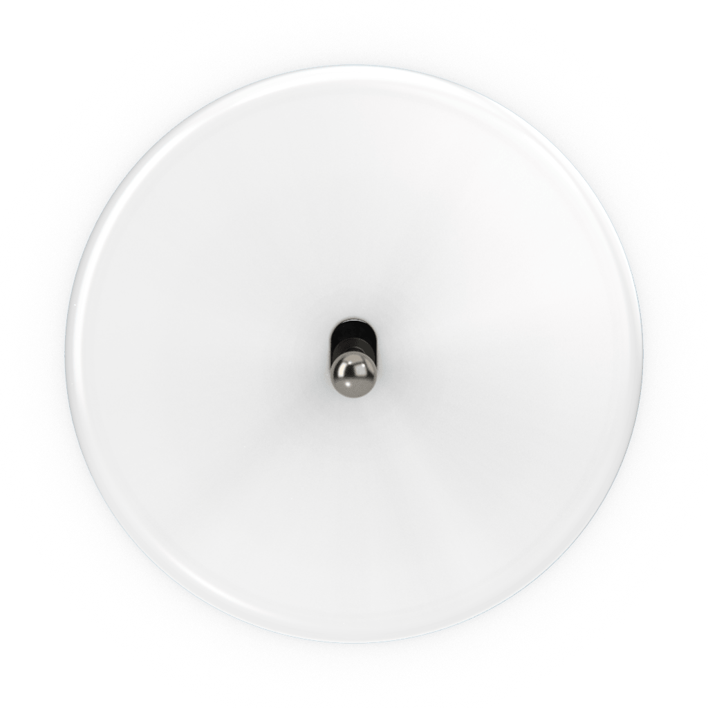 Modelec Iris Placa simpla pentru 1 priza 2P+T | Portelan Alb