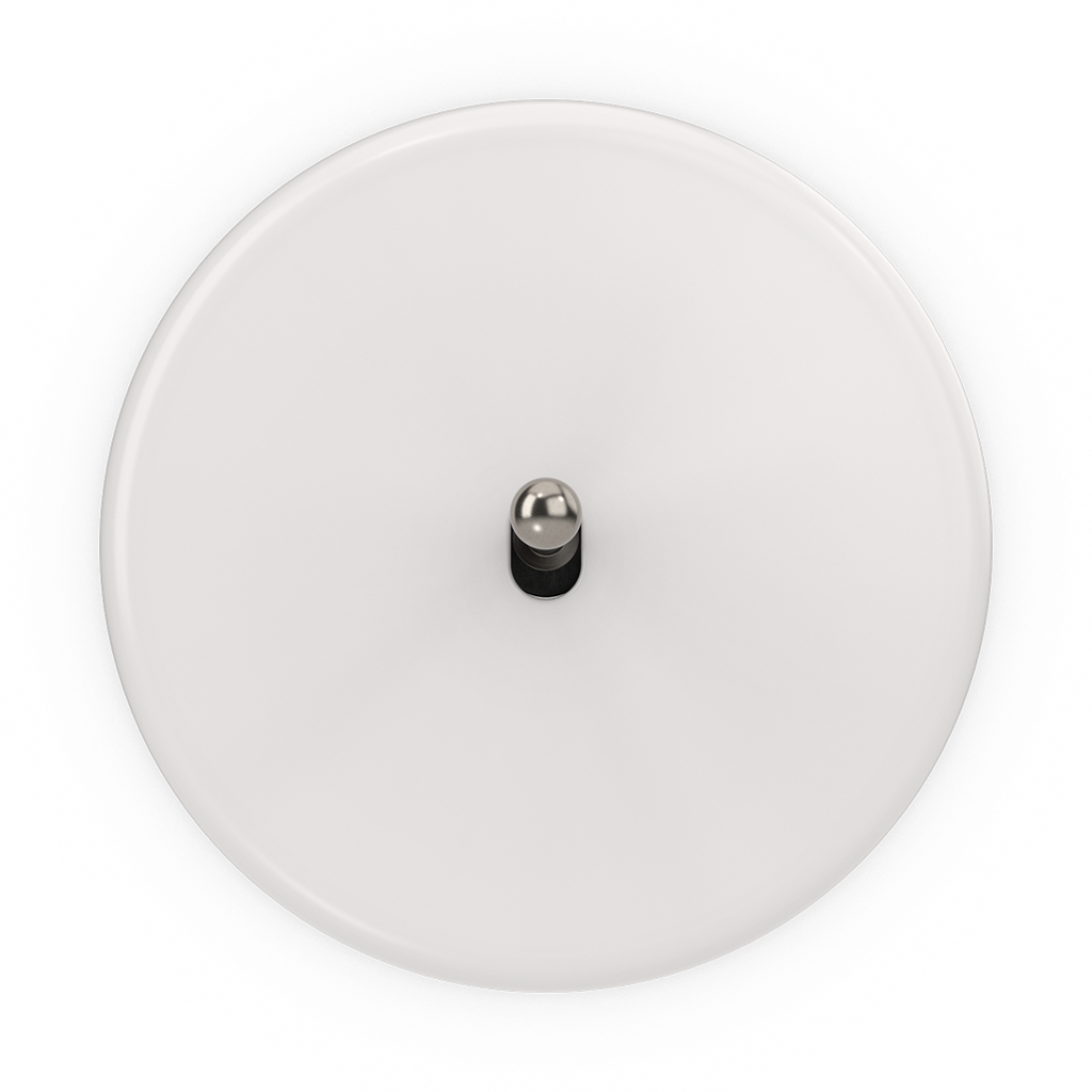 Modelec Iris Placa simpla pentru 1 priza 2P+T | Portelan Alb