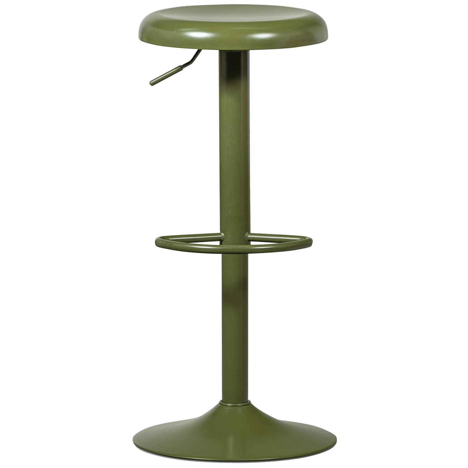 ISAAC BAR STOOL METAL WARM GREEN - PARIS14A.RO