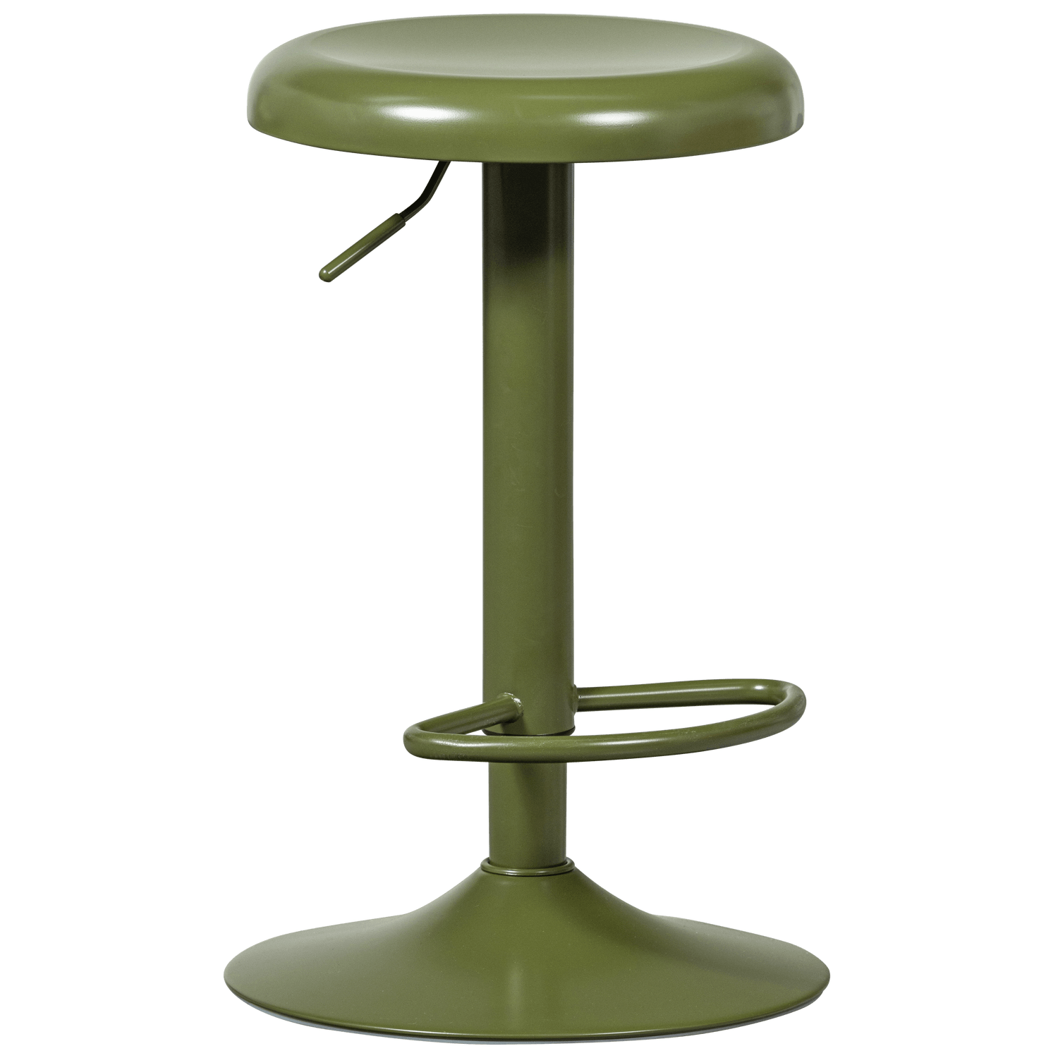 ISAAC BAR STOOL METAL WARM GREEN - PARIS14A.RO