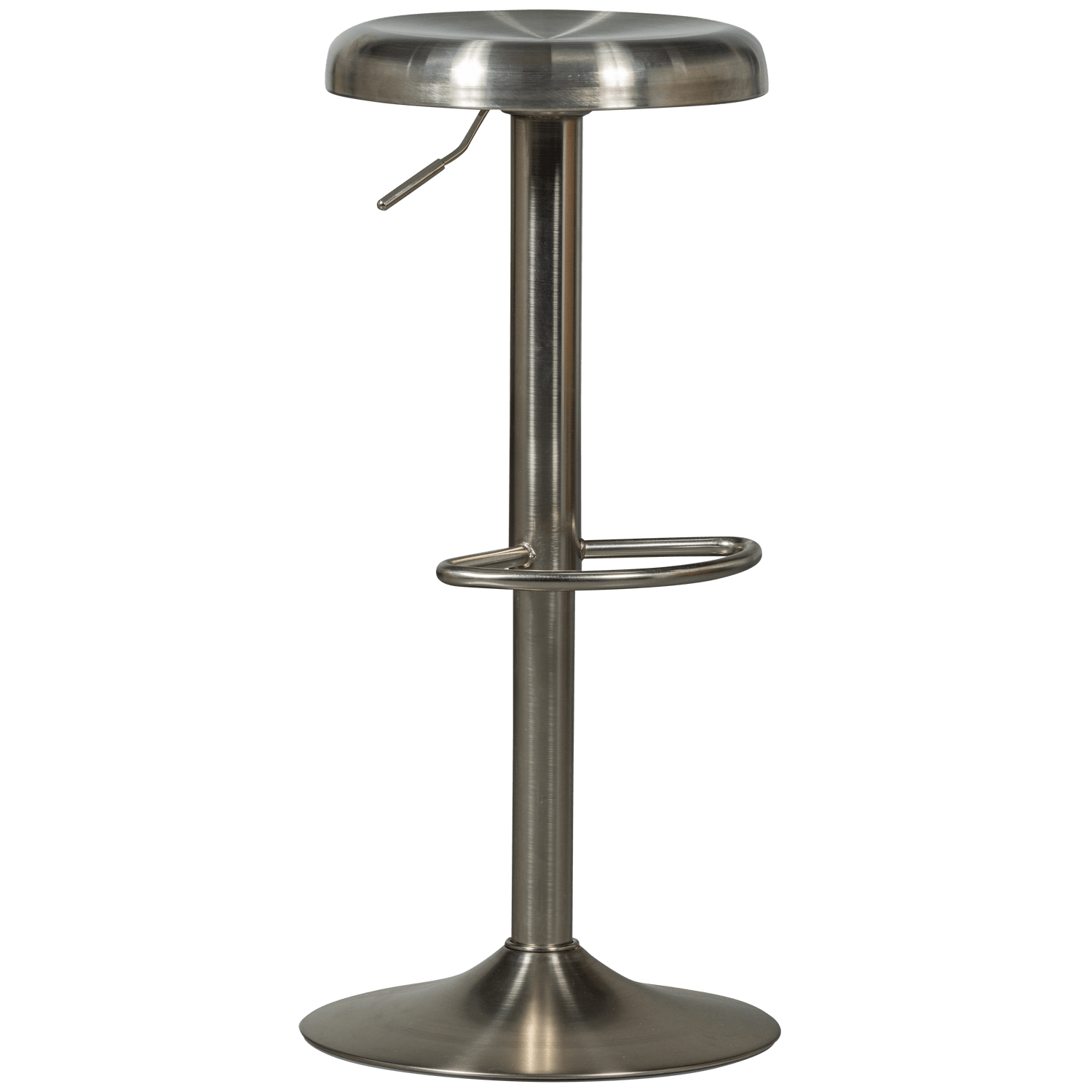 ISAAC BAR STOOL STAINLESS STEEL SILVER - PARIS14A.RO