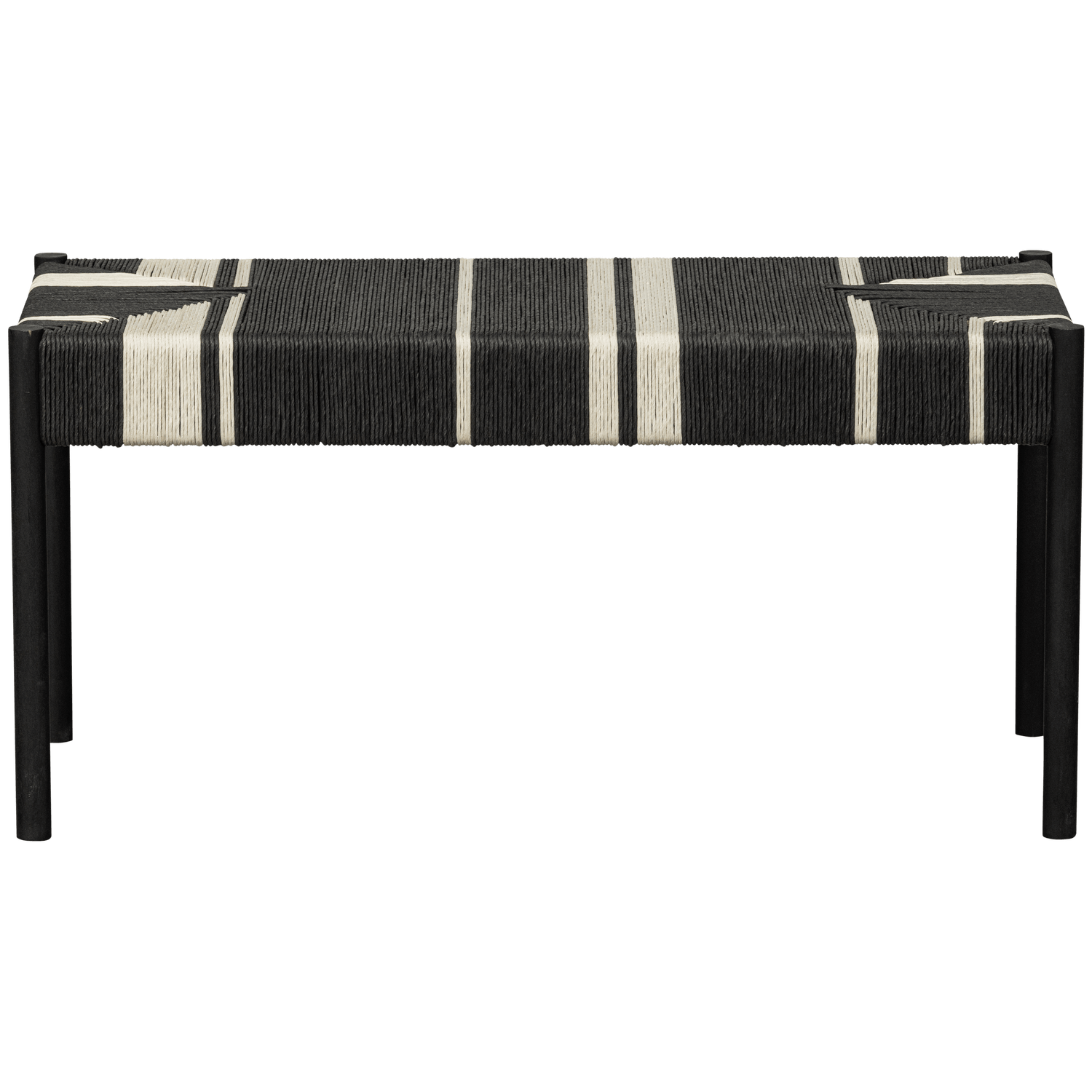 JESSY BENCH MANGO WOOD/CORD BLACK/WHITE - PARIS14A.RO